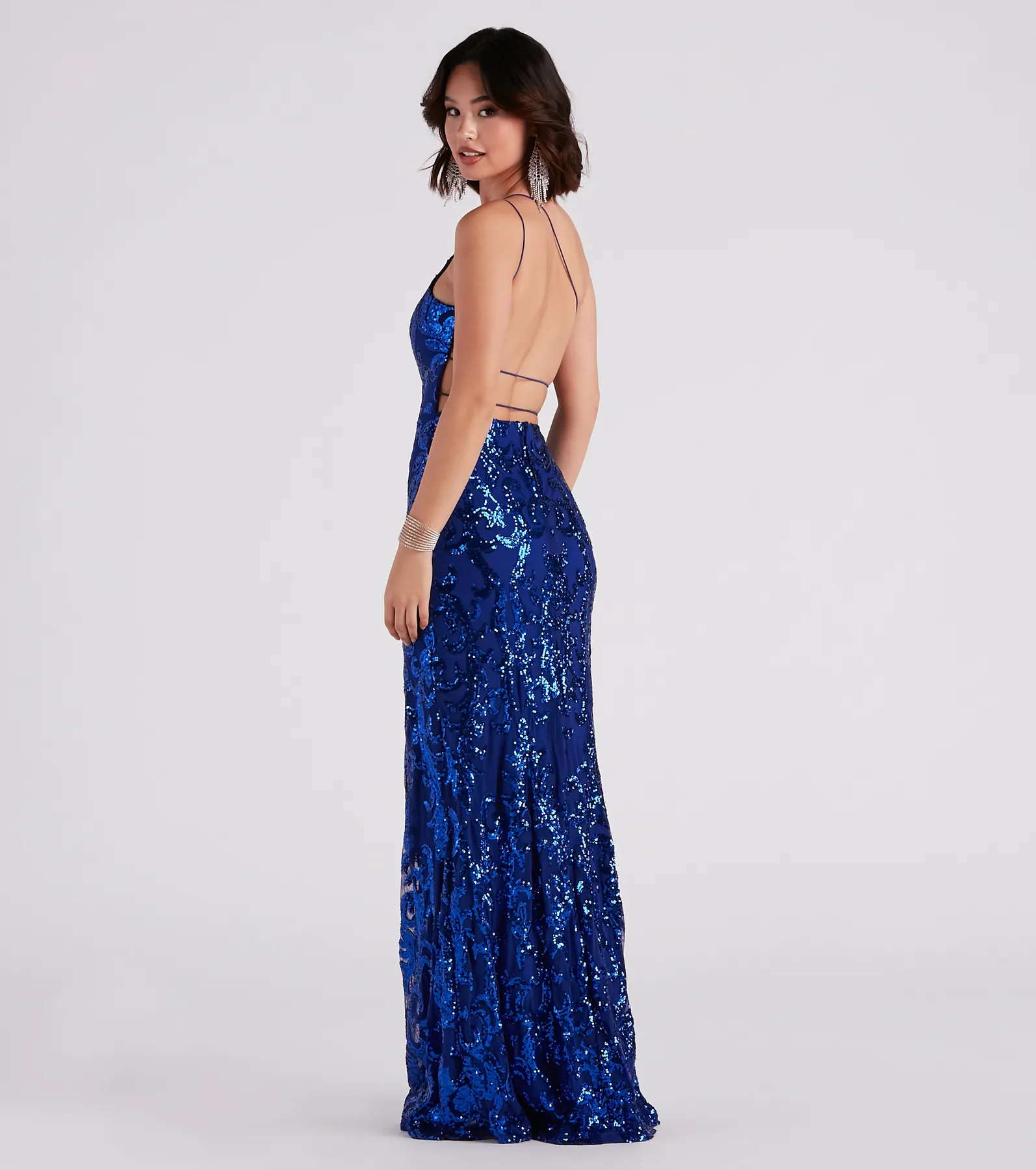 Eleanor Formal Sequin One Shoulder Dress