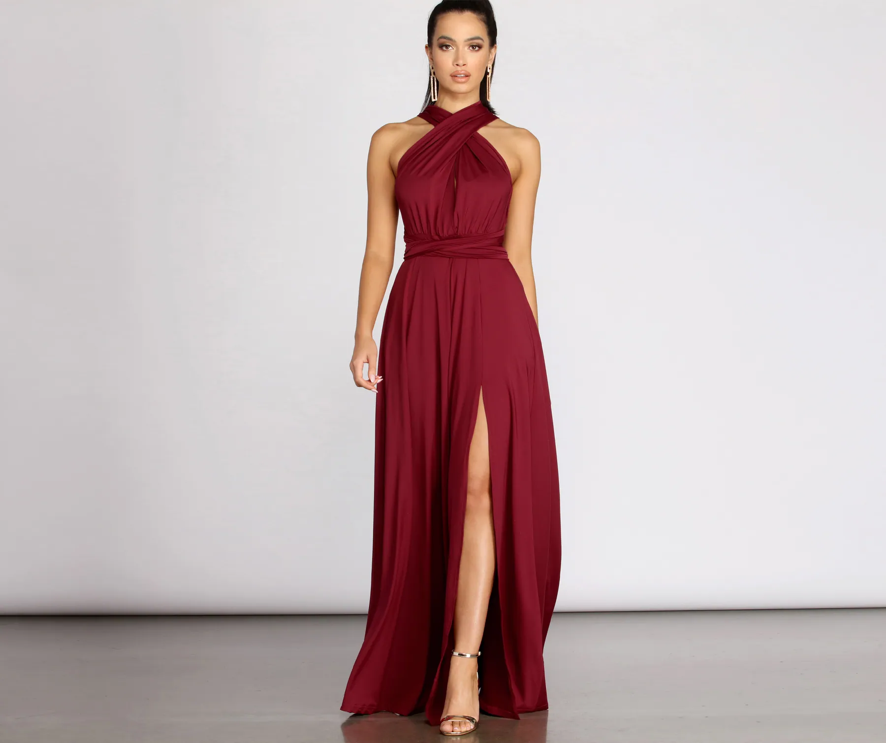 Harley Convertible Ties A-Line Dress