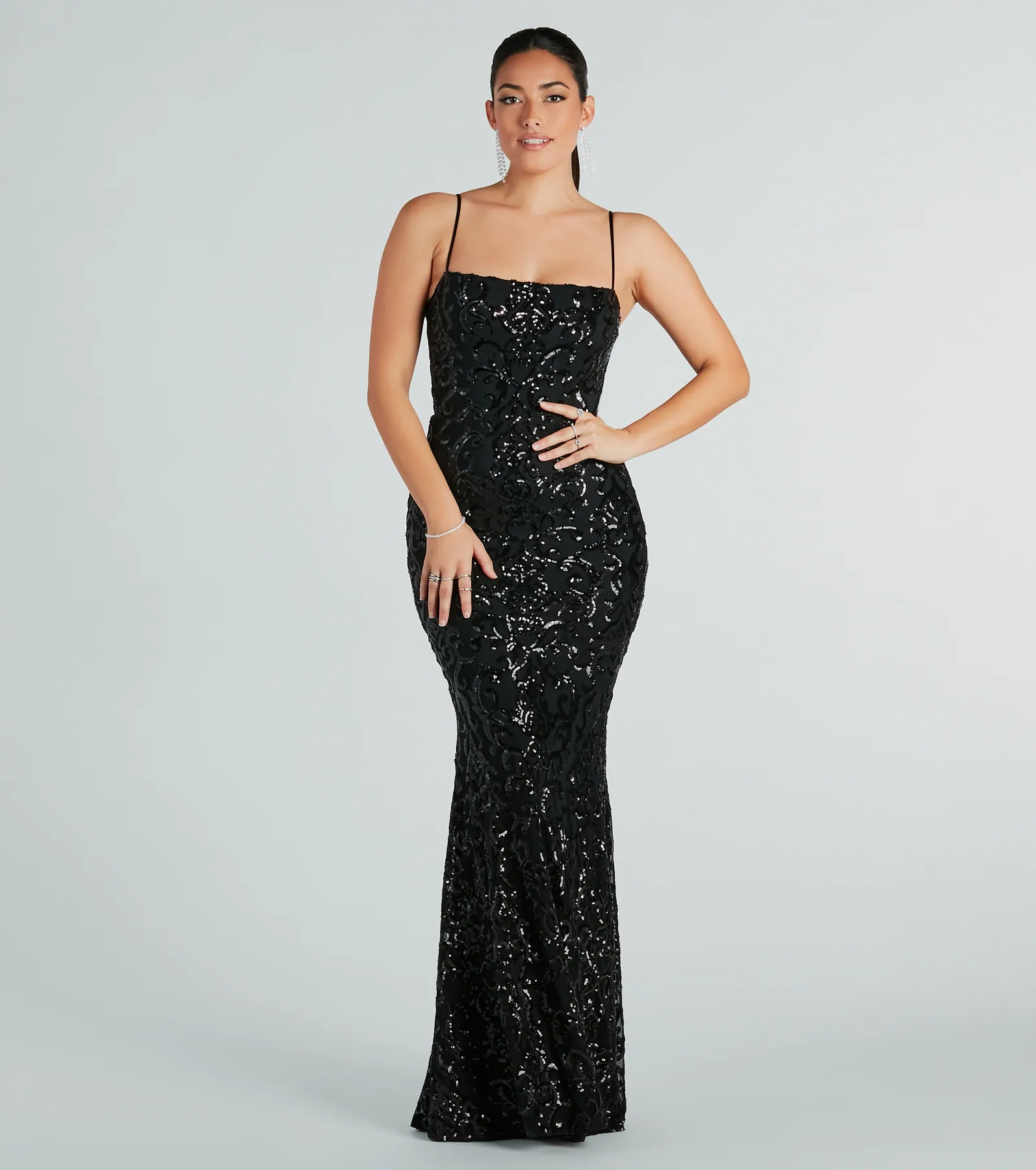 Noemi Formal Sequin A-Line Dress