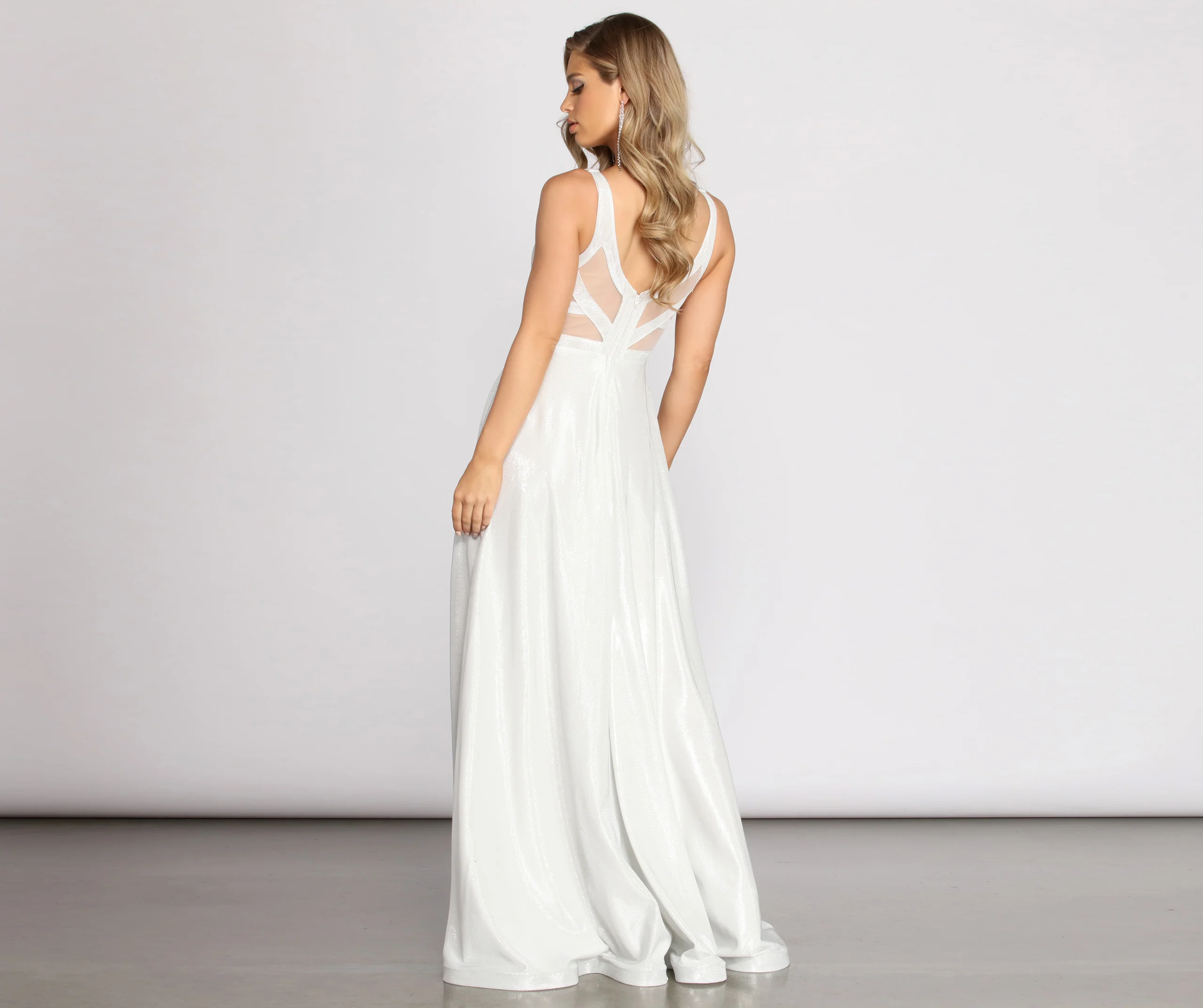 Esme Formal High Slit Glitter Dress