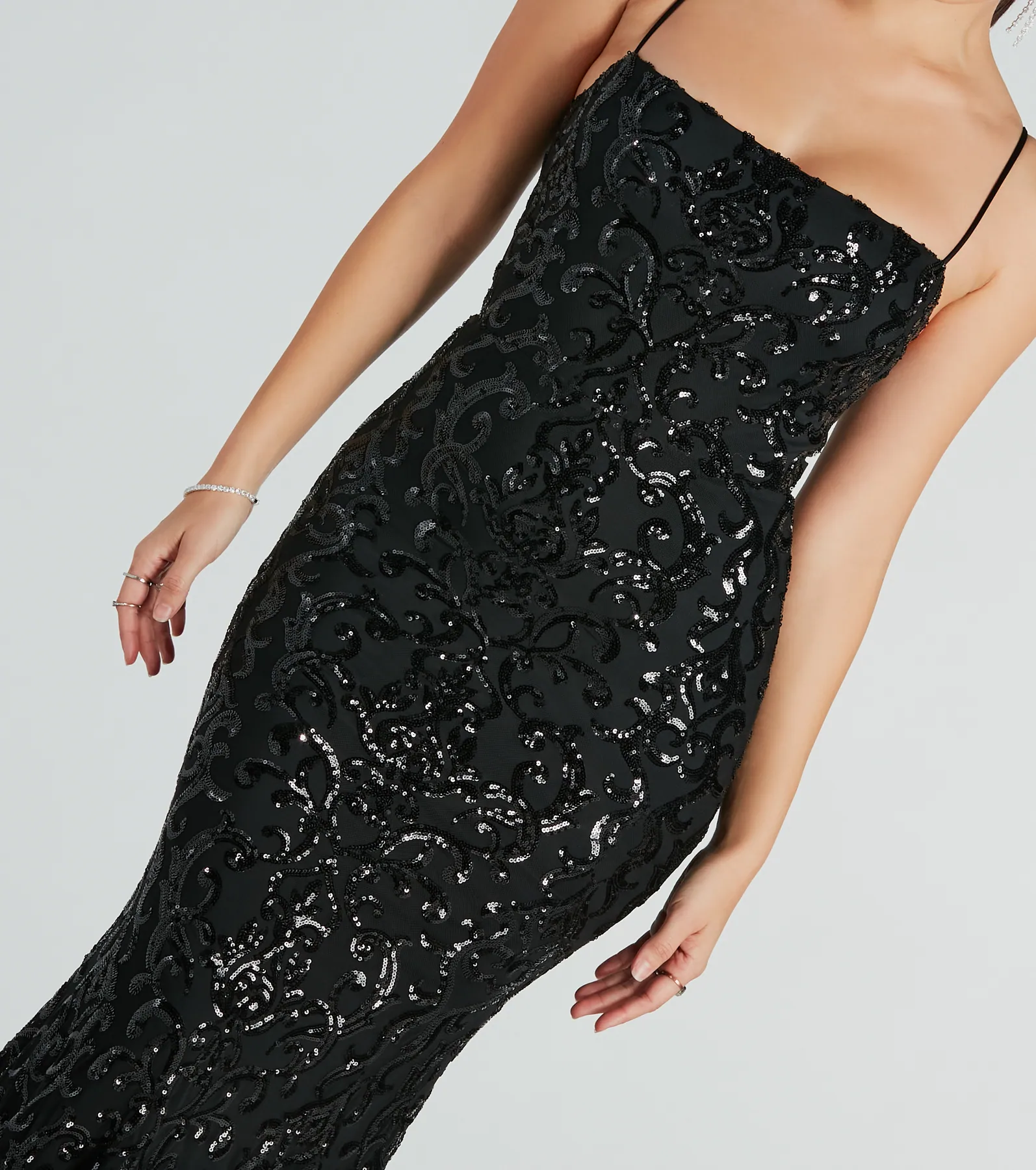 Noemi Formal Sequin A-Line Dress