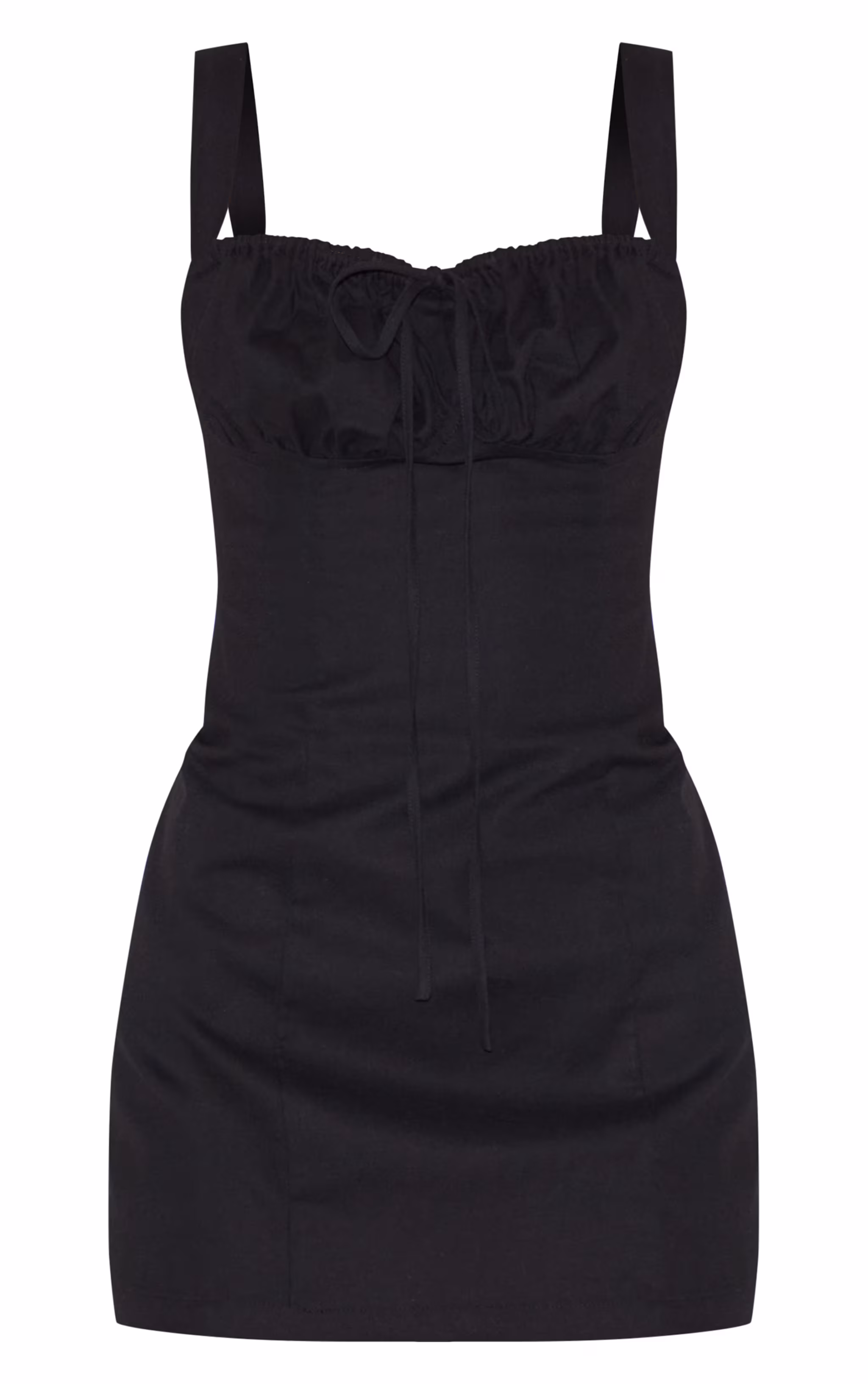 Black Tie Detail Shift Dress