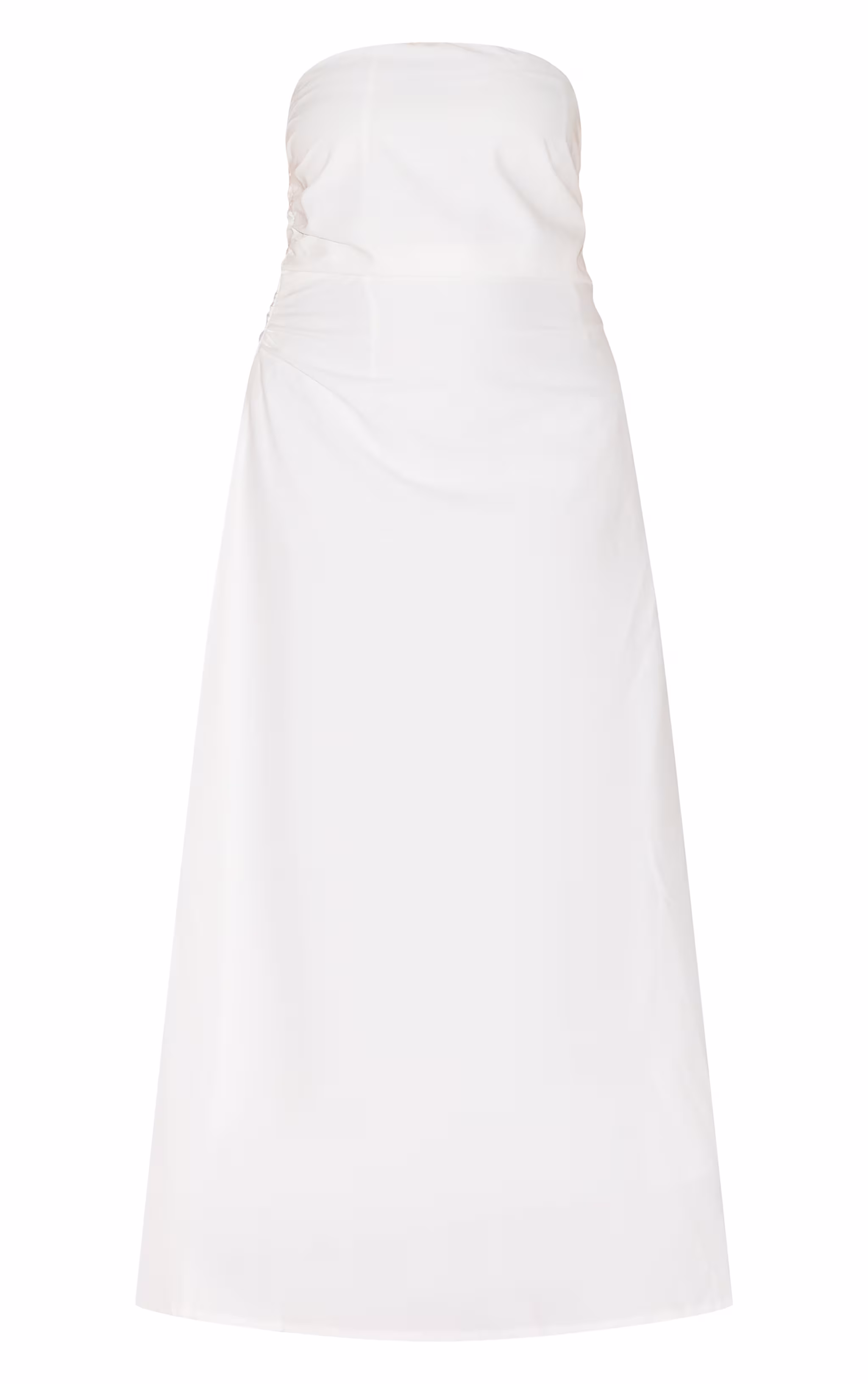 Plus White Maxi Bandeau Dress