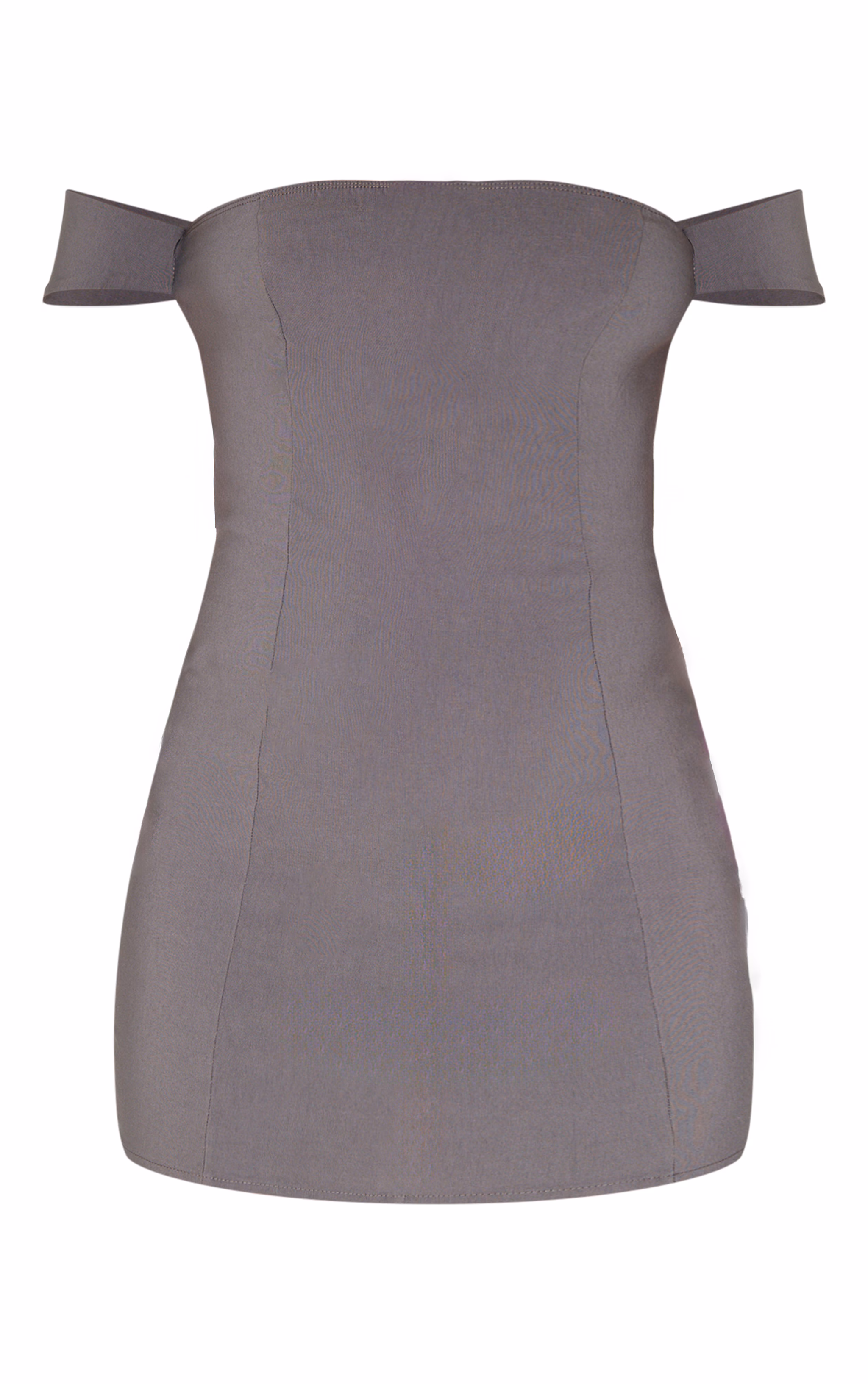 Charcoal Bardot Bengaline Bodycon Dress