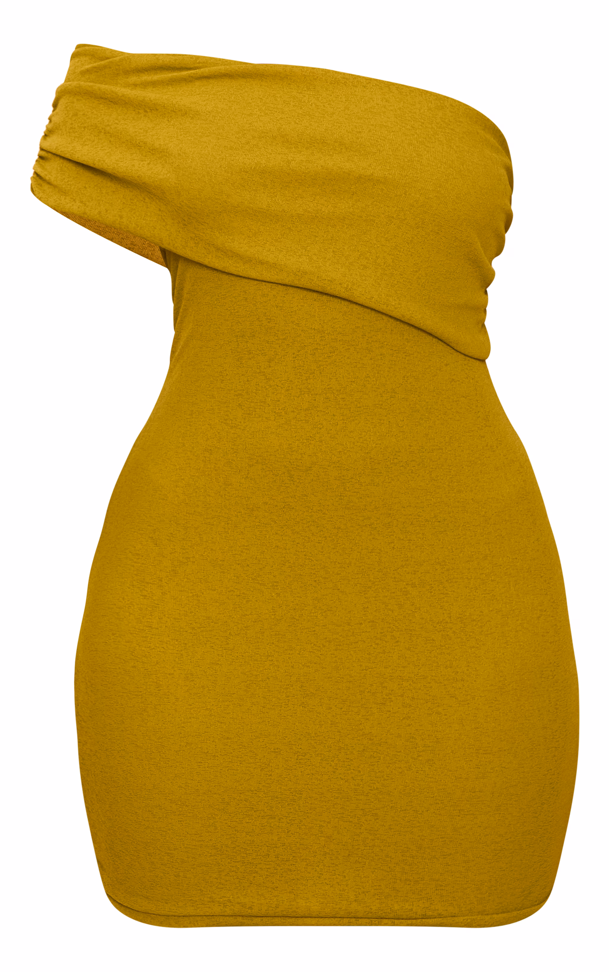 Olive Onion Skin Foldover Mini Dress