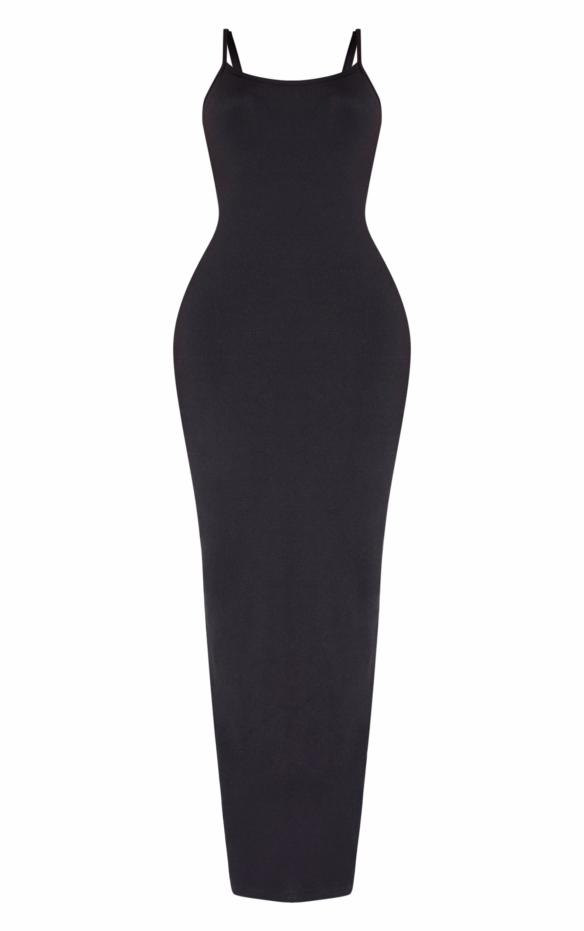 Shape Black Built In Shapewear Sculpt Strappy Maxi Dress