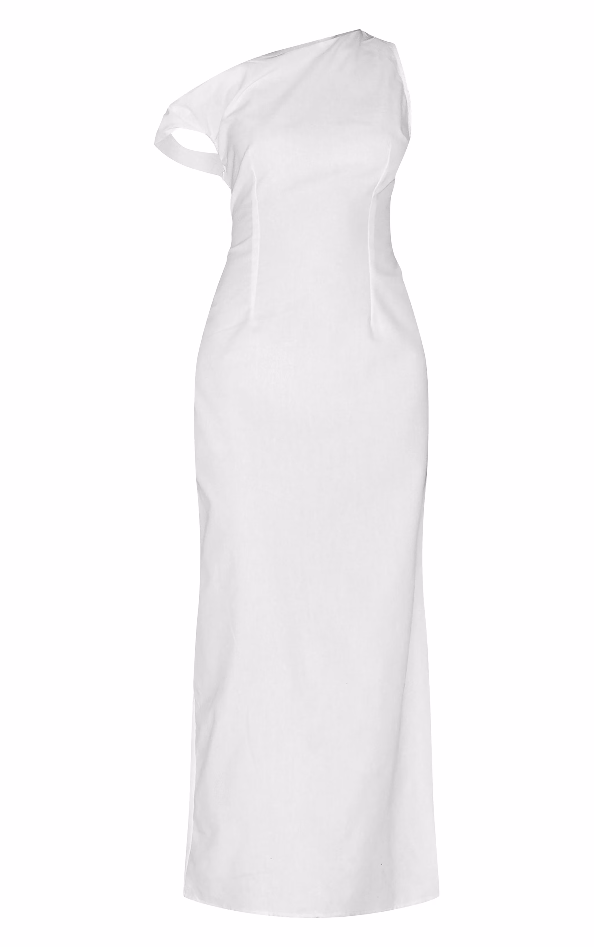 White Knot Shoulder Maxi Dress