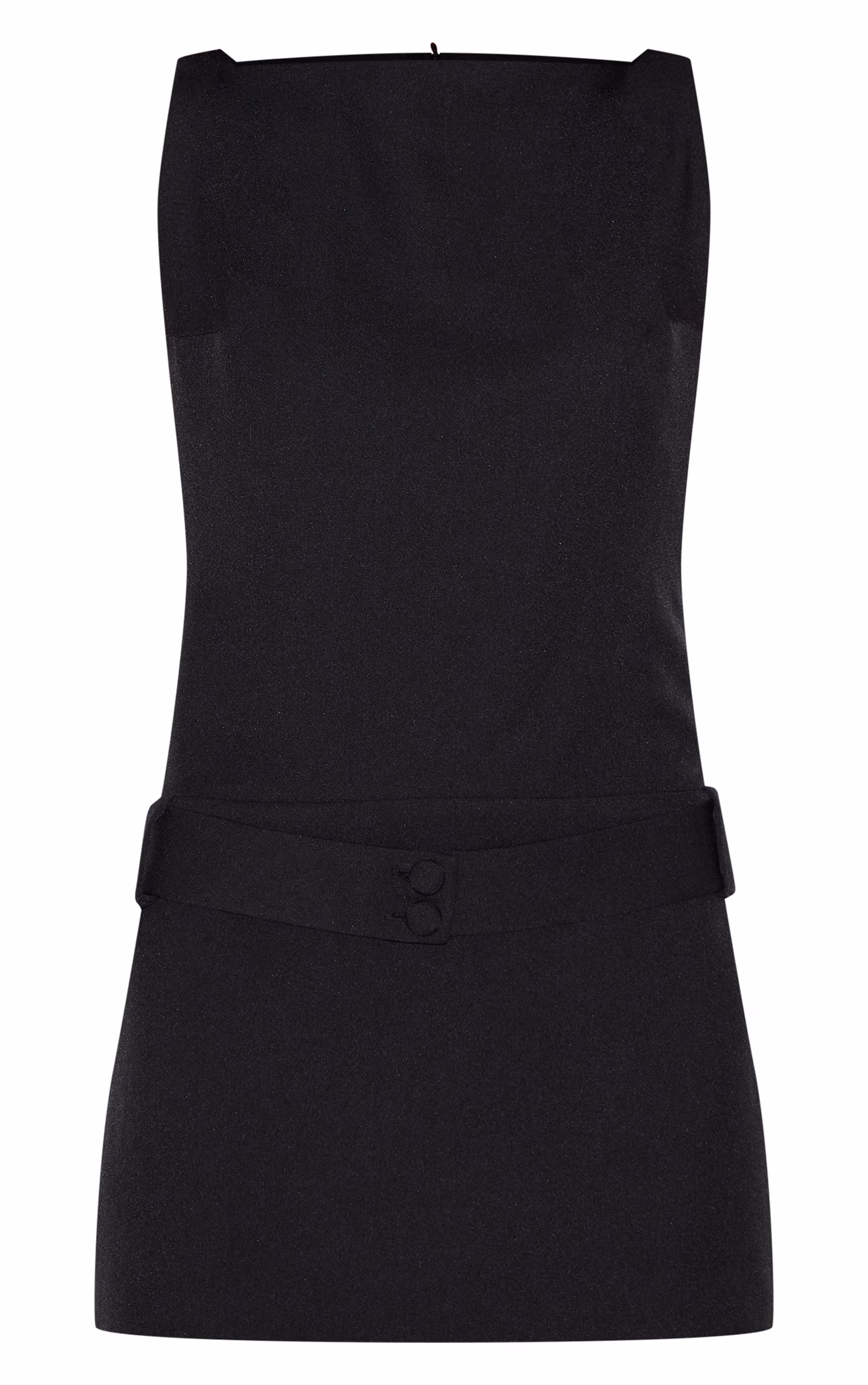Black Belt Detail Shift Dress