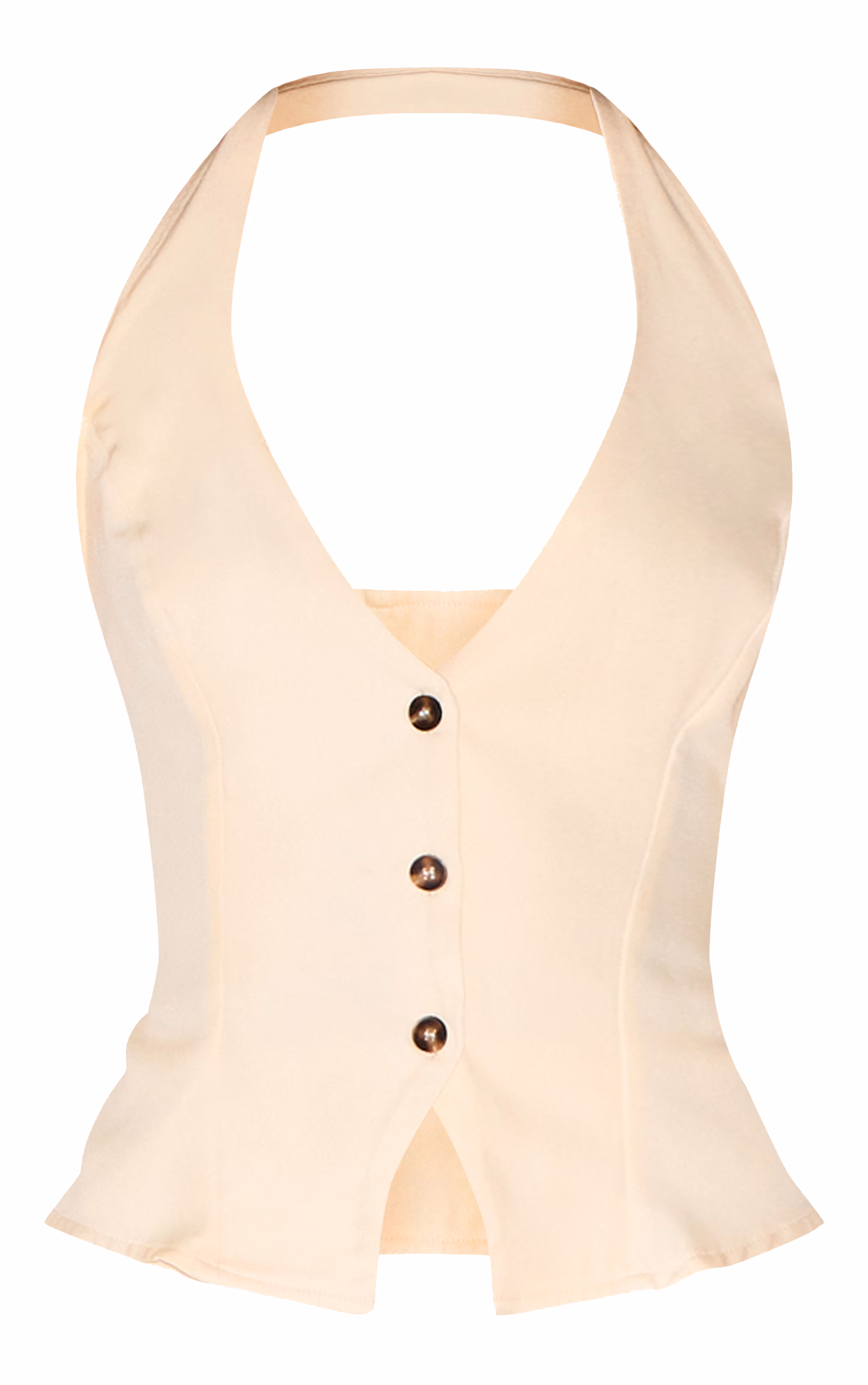 Butter Cream Vest Detail Maxi Dress