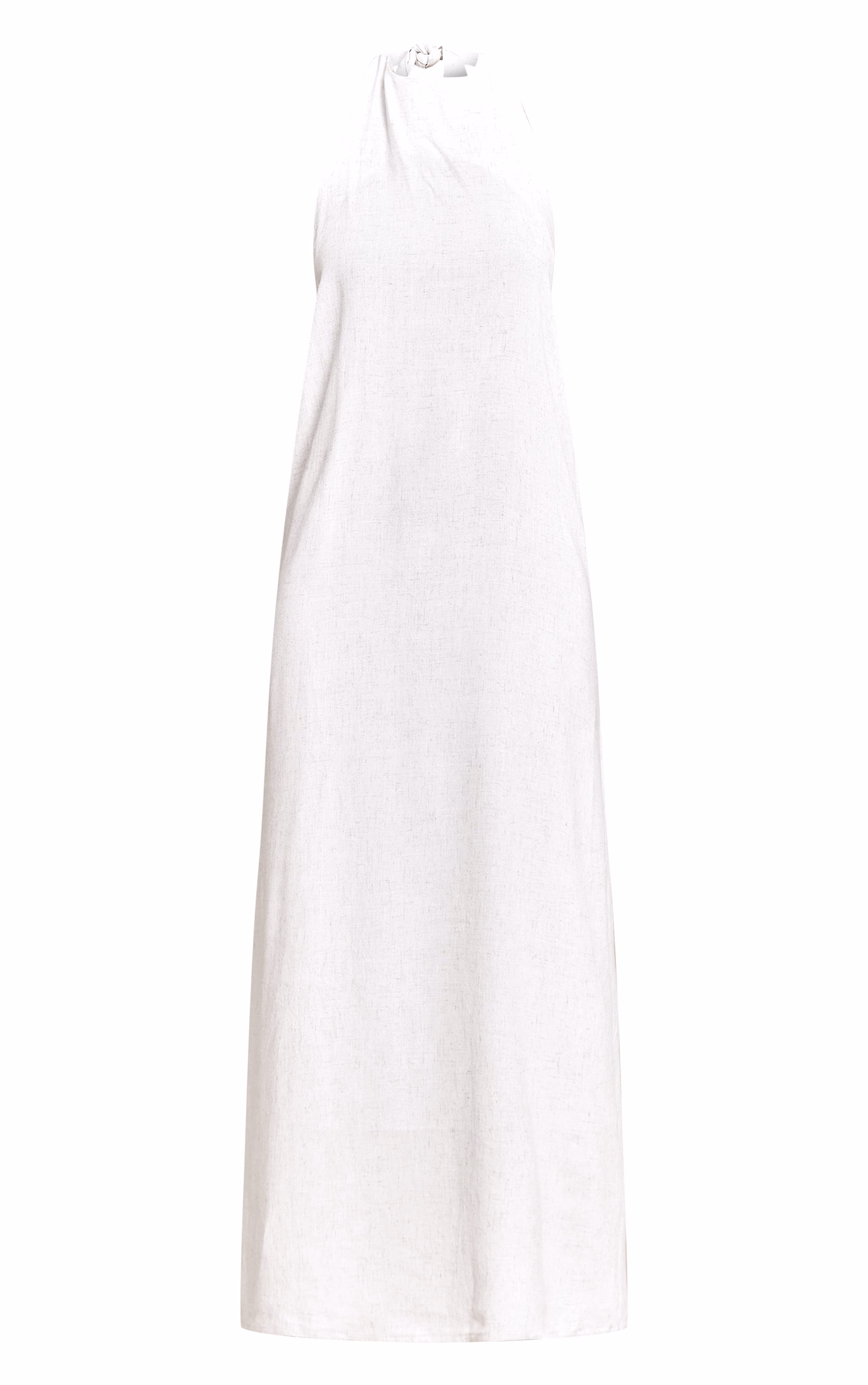 Natural Textured Scoop Back Maxi Dress
