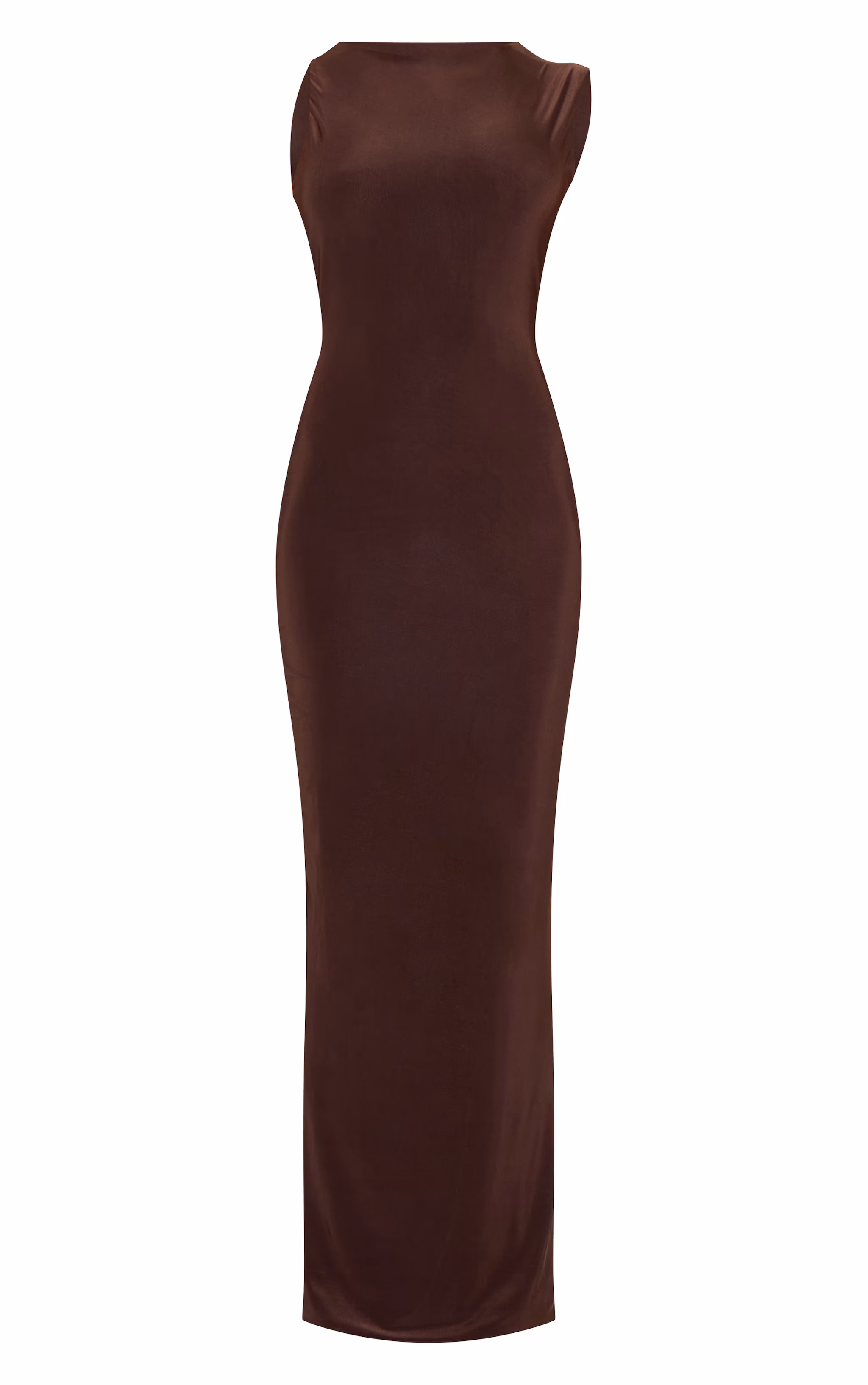 Petite Chocolate Cut Out Side Maxi Dress