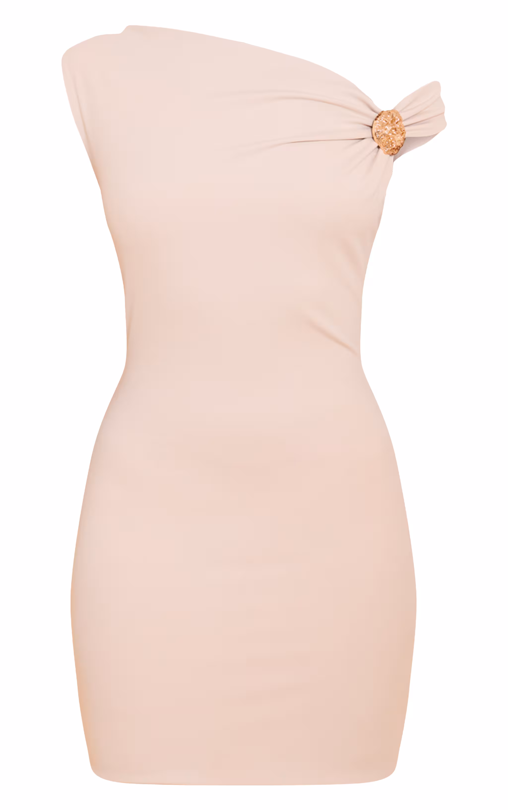 Cream Soft Touch Off The Shoulder Mini Dress