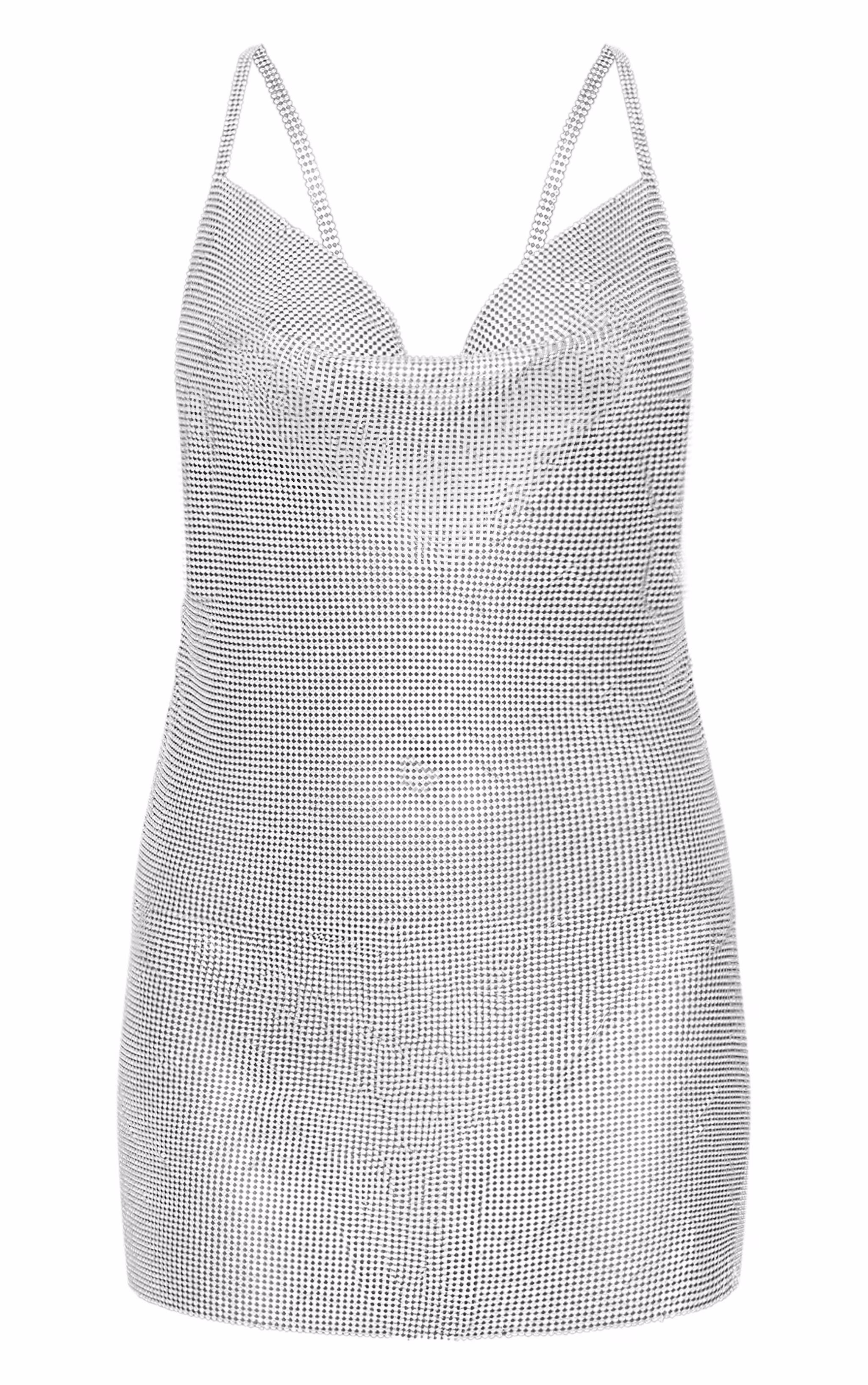 Silver Chainmail Mini Dress