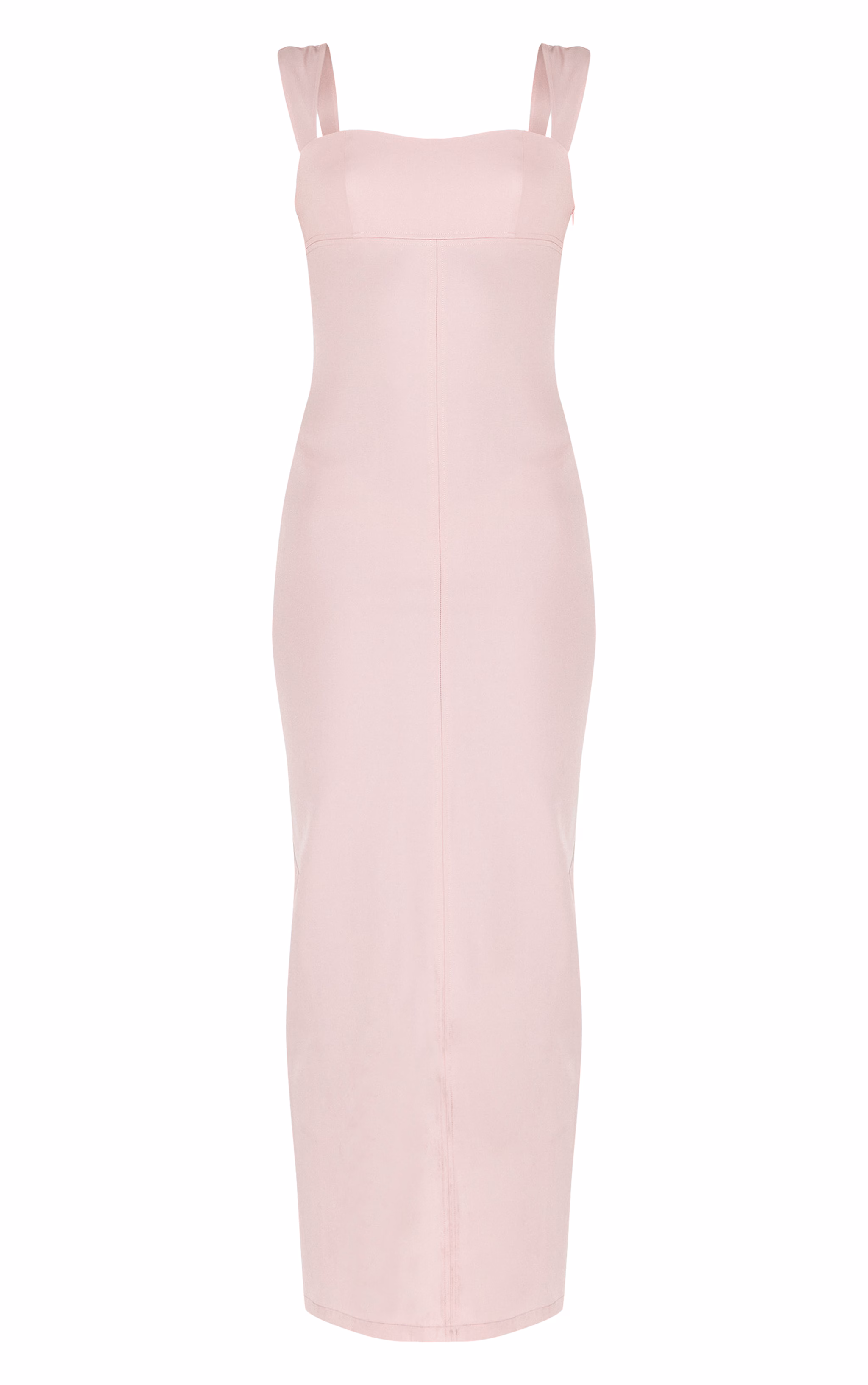 Tall Pink Woven Bodycon Maxi Dress