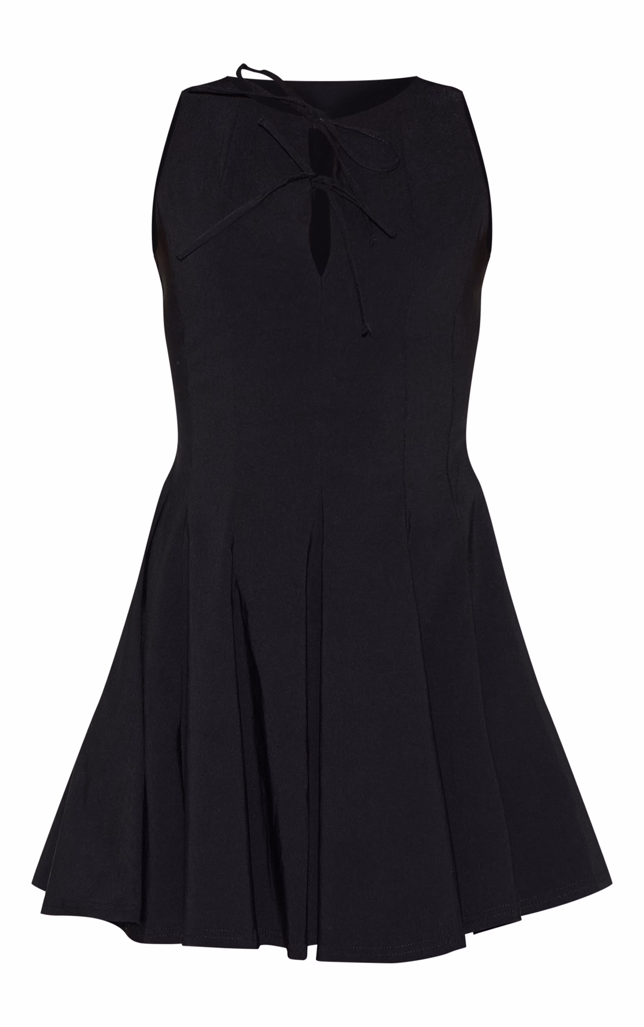 Black Tie Bow Detail Shift Dress