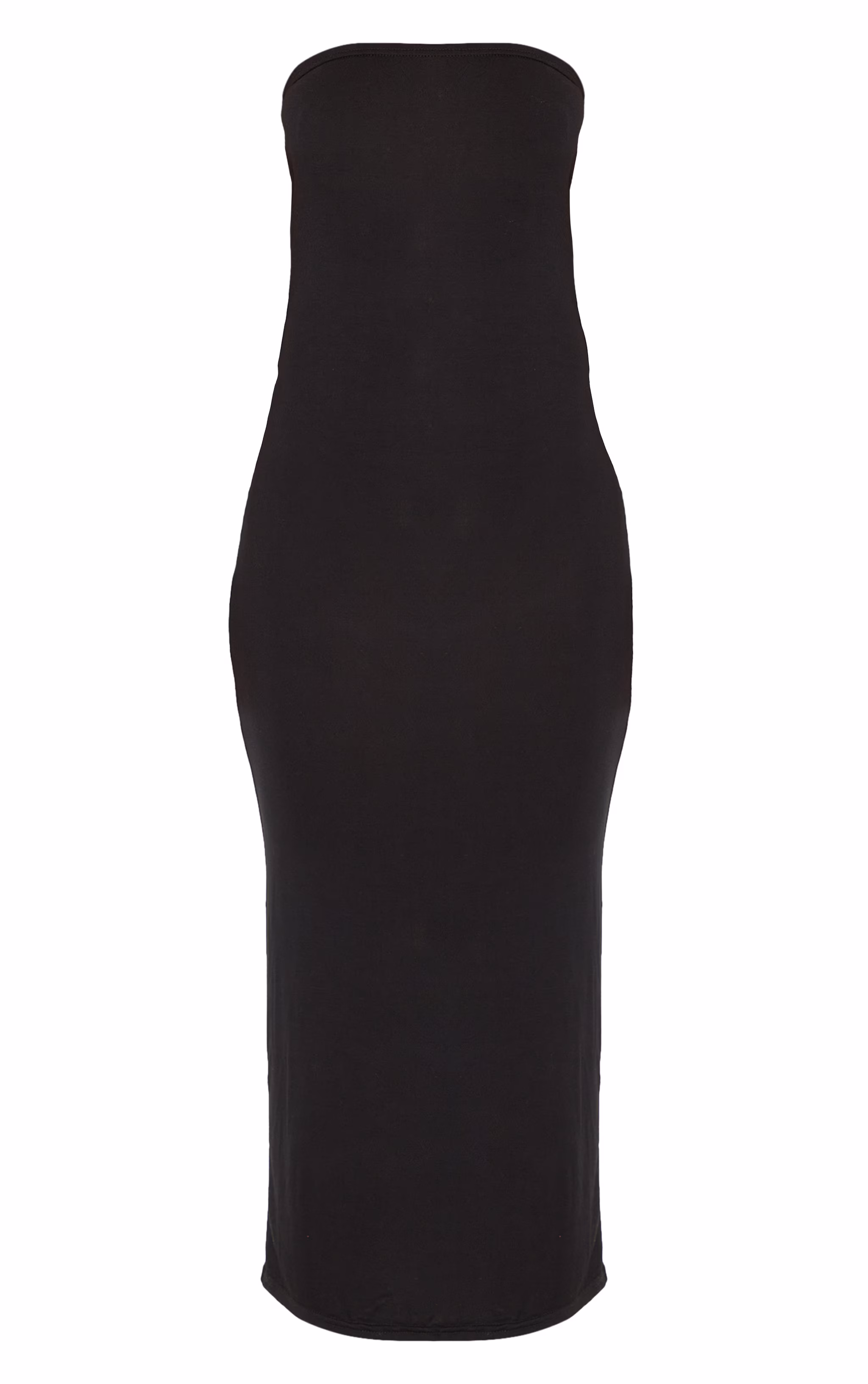 Petite Black Bandeau Midaxi Dress