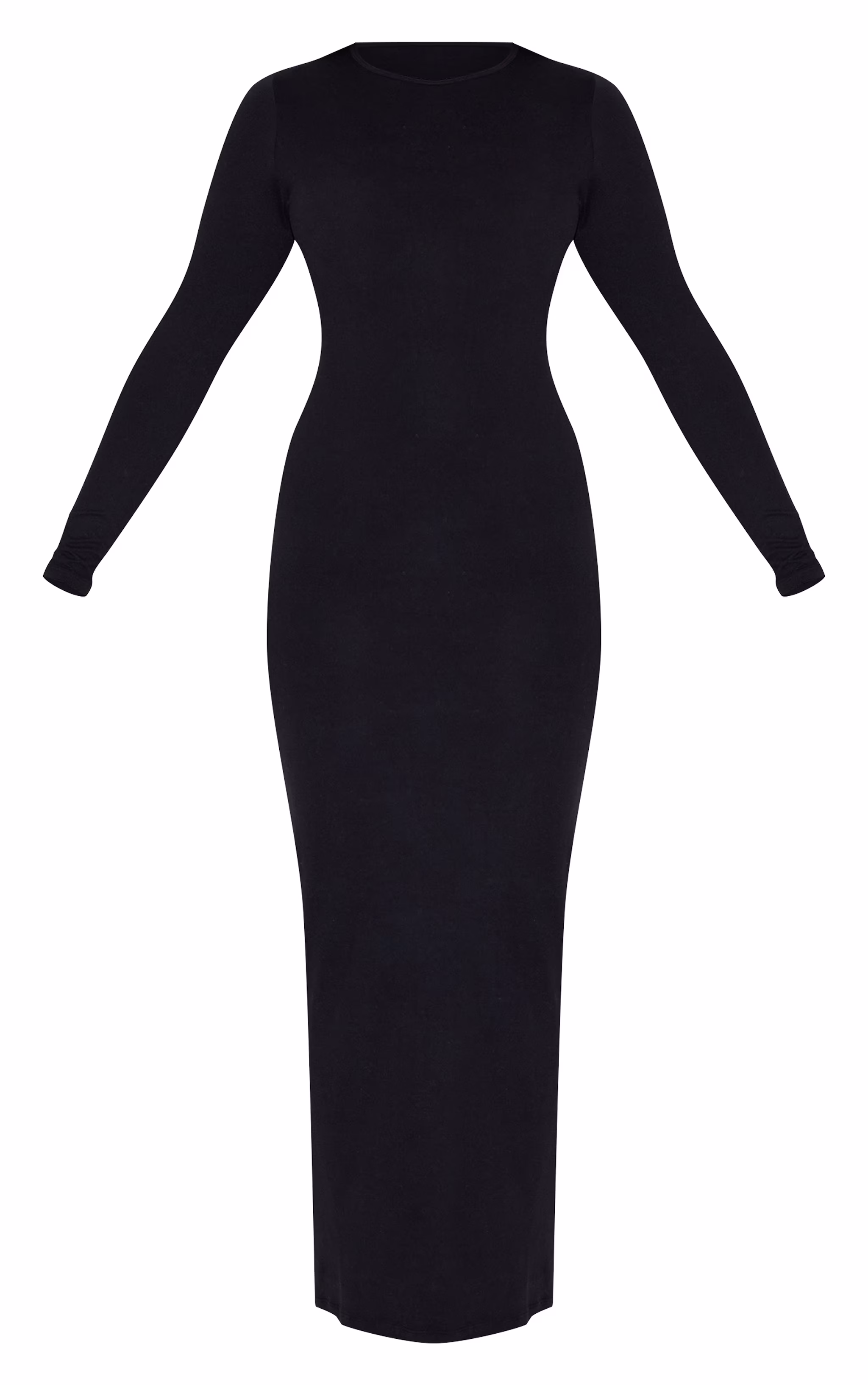 Shape Black Sculpted Long Sleeve Maxi Dress