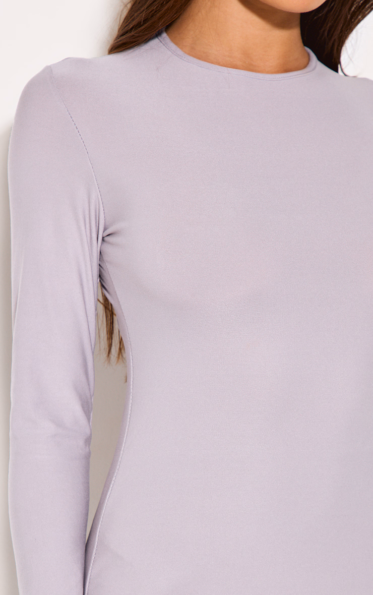 Light Grey Soft Touch Long Sleeve Maxi Dress