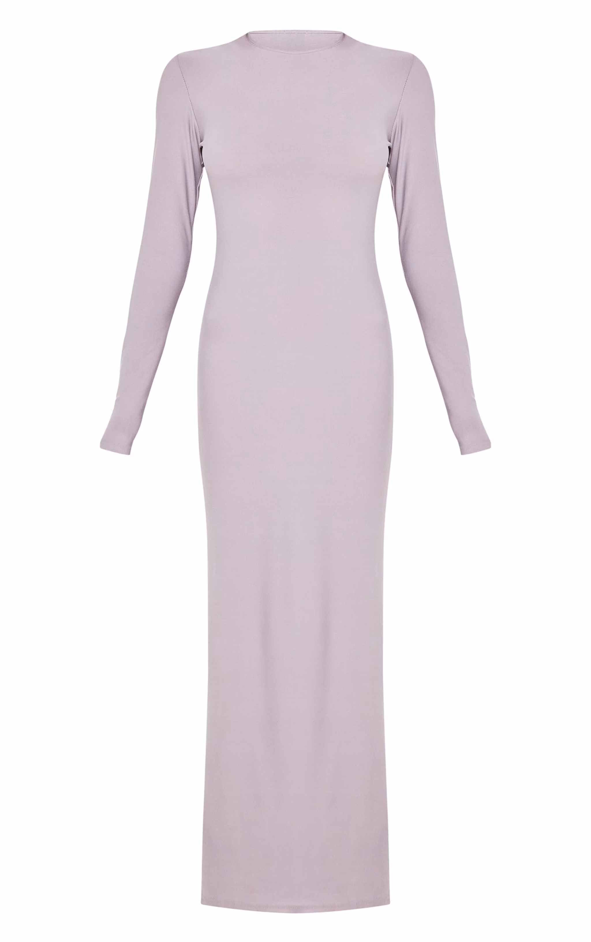 Light Grey Soft Touch Long Sleeve Maxi Dress