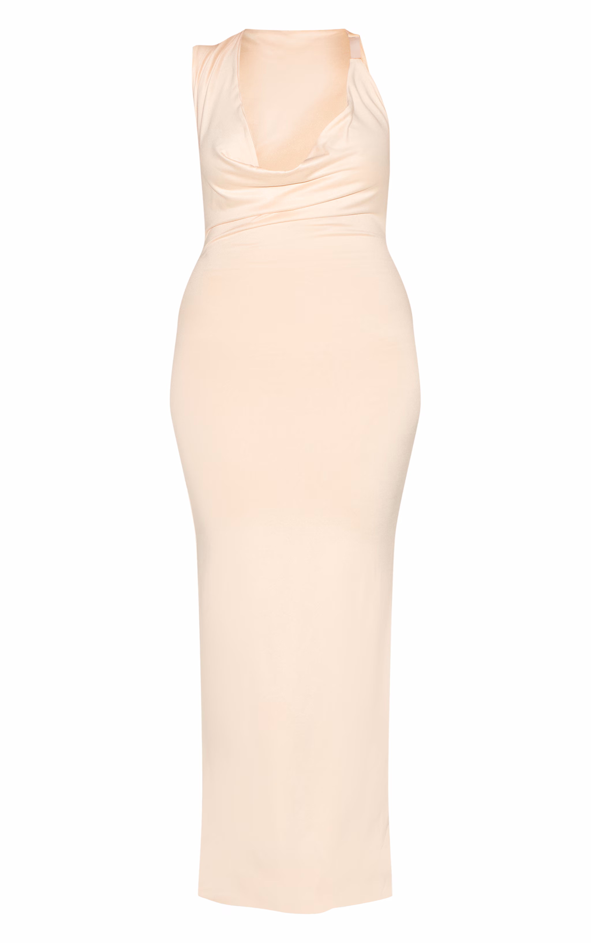 Shape Butter Cream Super Soft Cowl Neck Maxi Dress