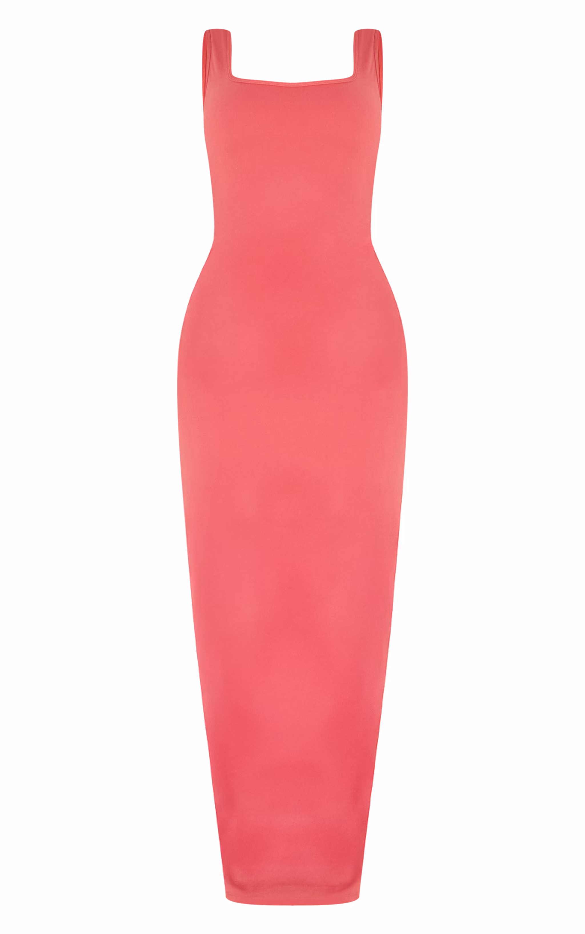 Shape Rose Built In Bra Sculpt Square Neck Maxi Dress