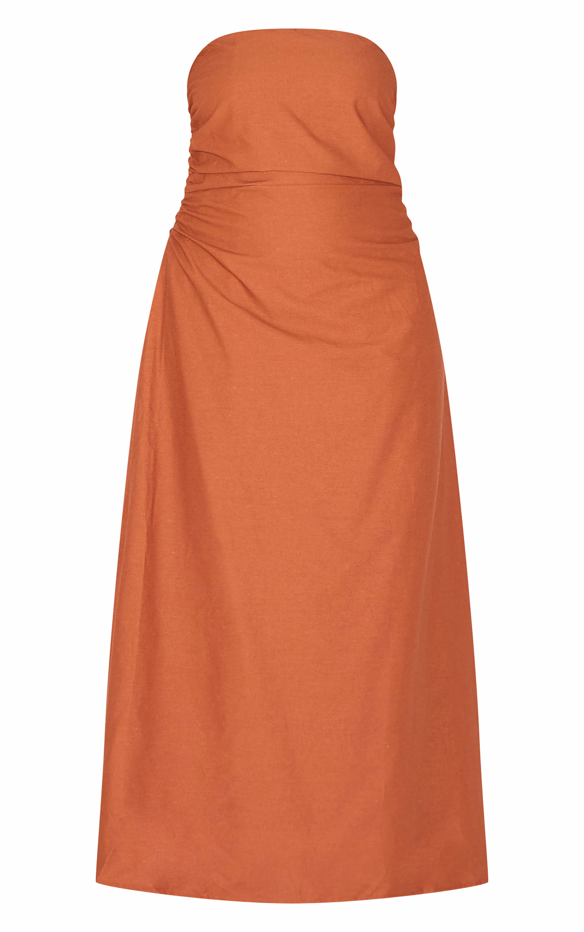 Plus Rust Maxi Bandeau Dress