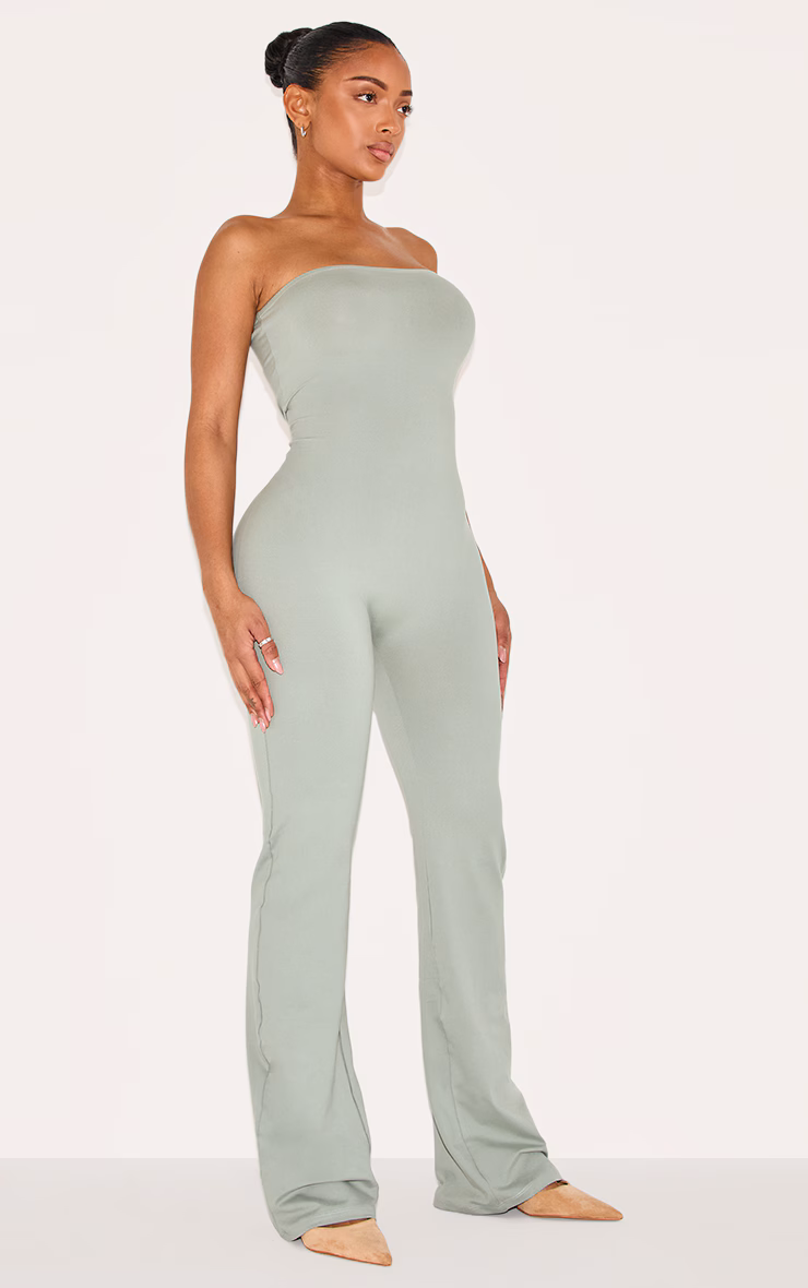 Shape Sage Green Soft Sculpted Bandeau Jumpsuit