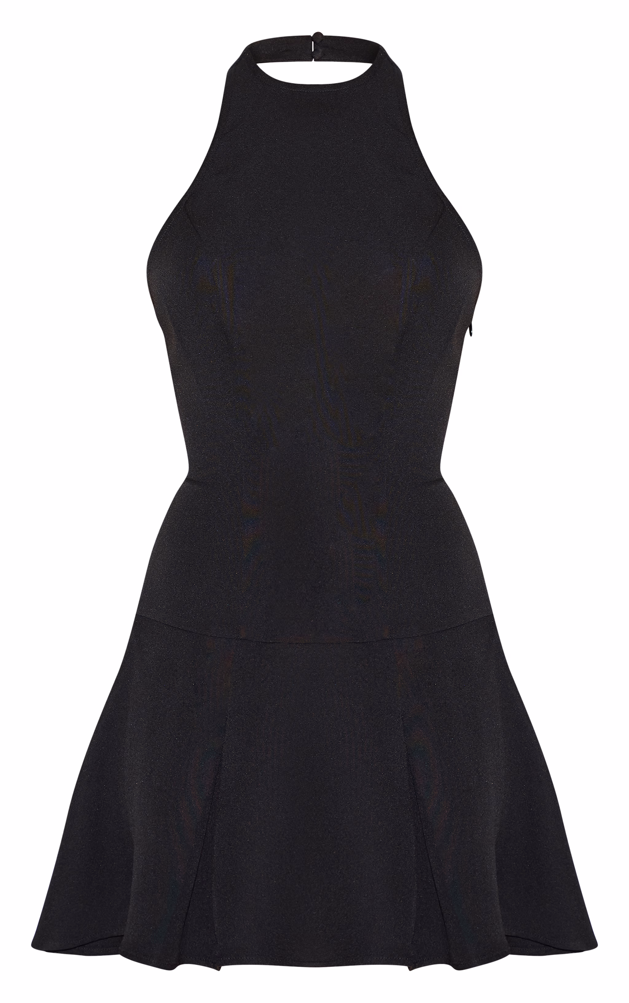 Petite Black Halterneck Shift Dress