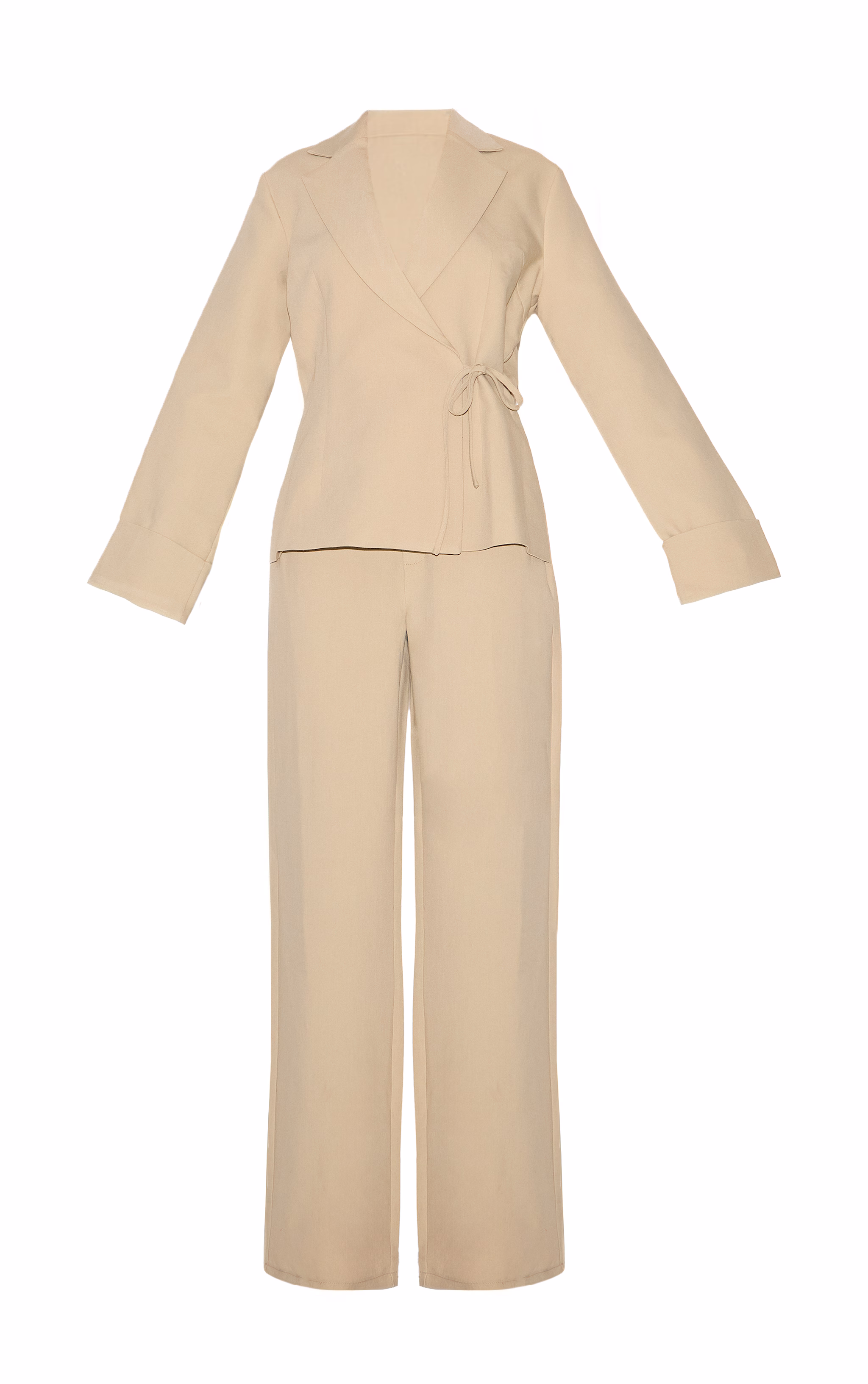 Clay Premium Woven Tie Side Blazer Jumpsuit
