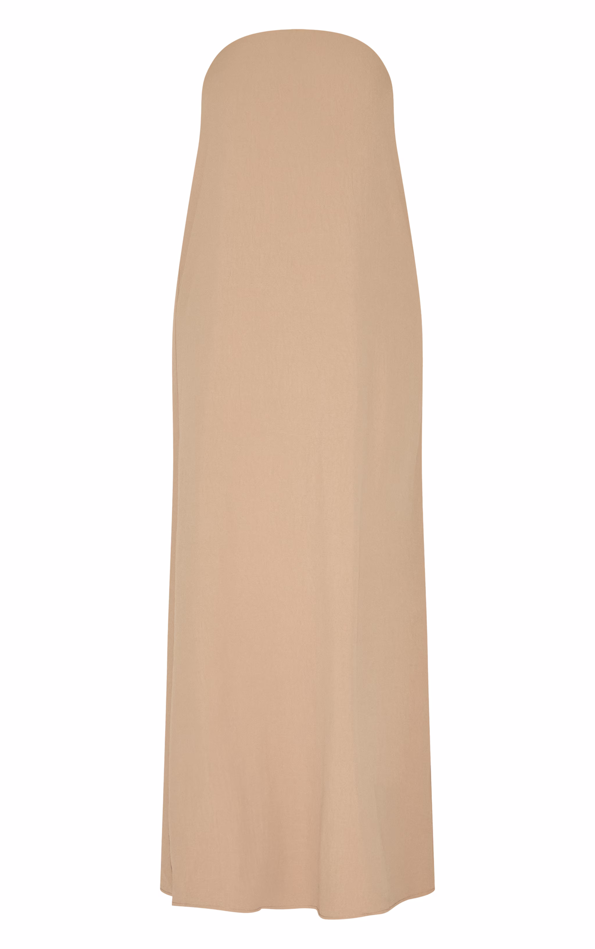 Plus Mushroom Floaty Woven Bandeau Maxi Dress