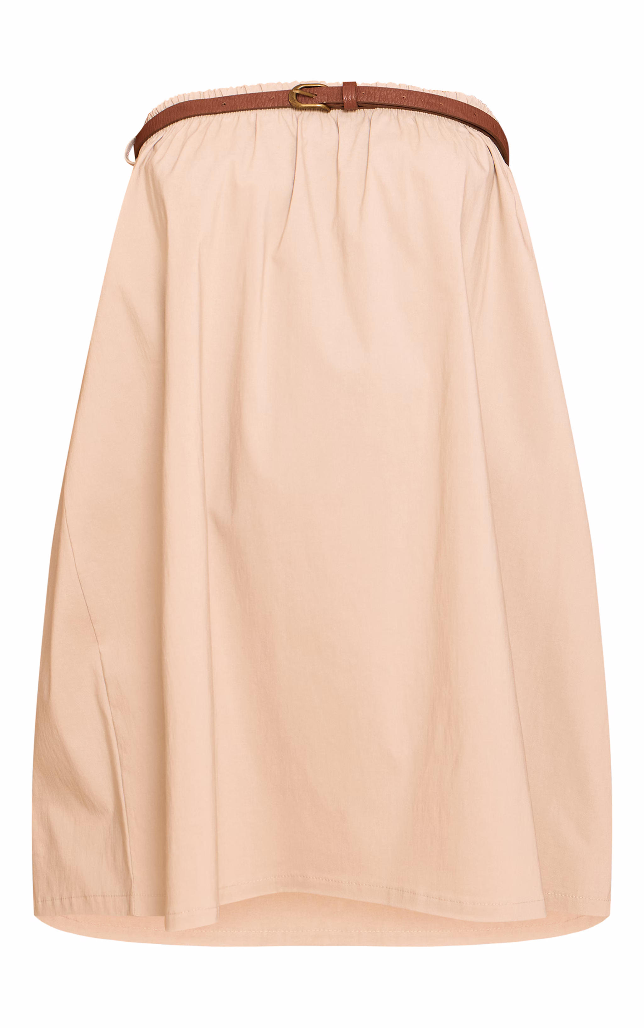 Stone Belted Bandeau Puffball Dress