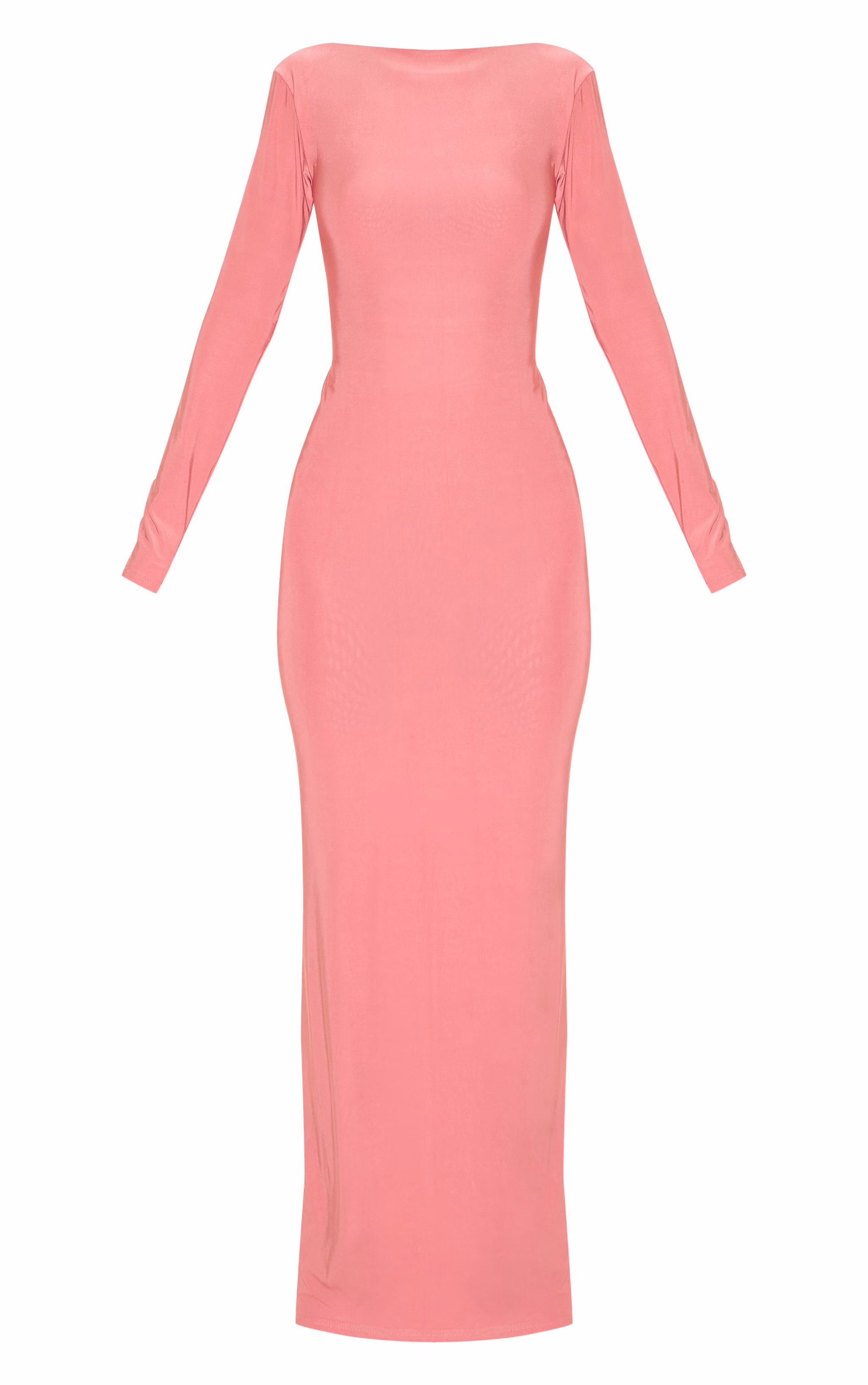 Blush Rose Double Layer Deep Back Maxi Dress