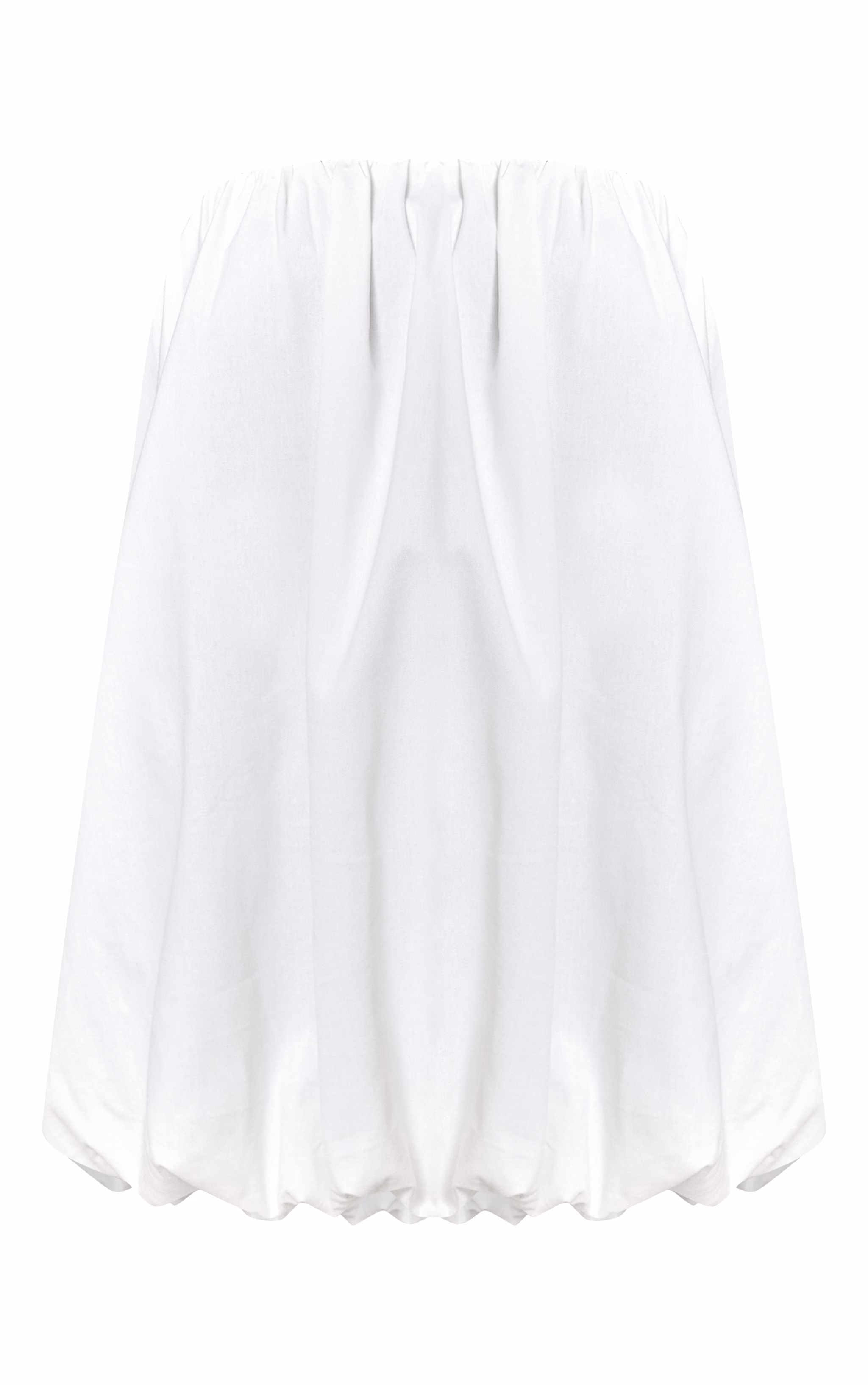 White Puffball Dress