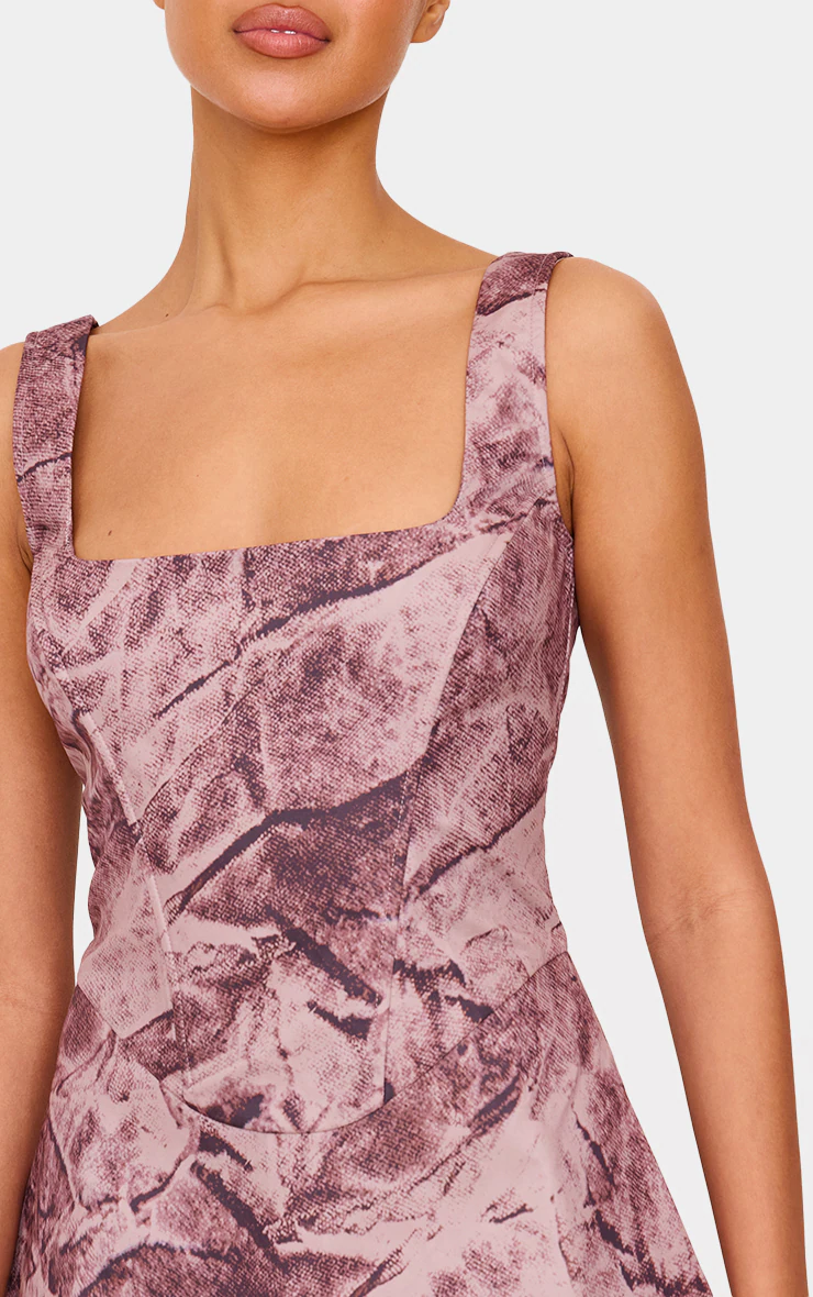 Pink Corset A Line Shift Dress