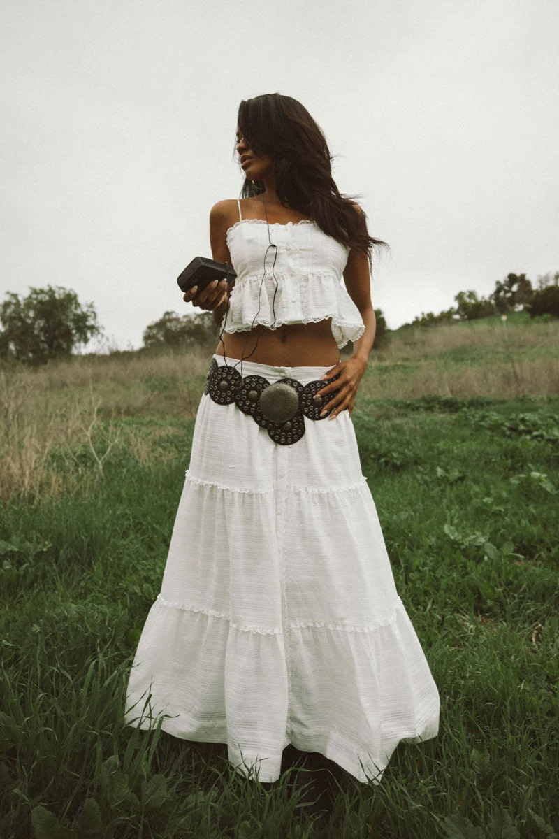 Miley Lace Tiered Maxi Skirt