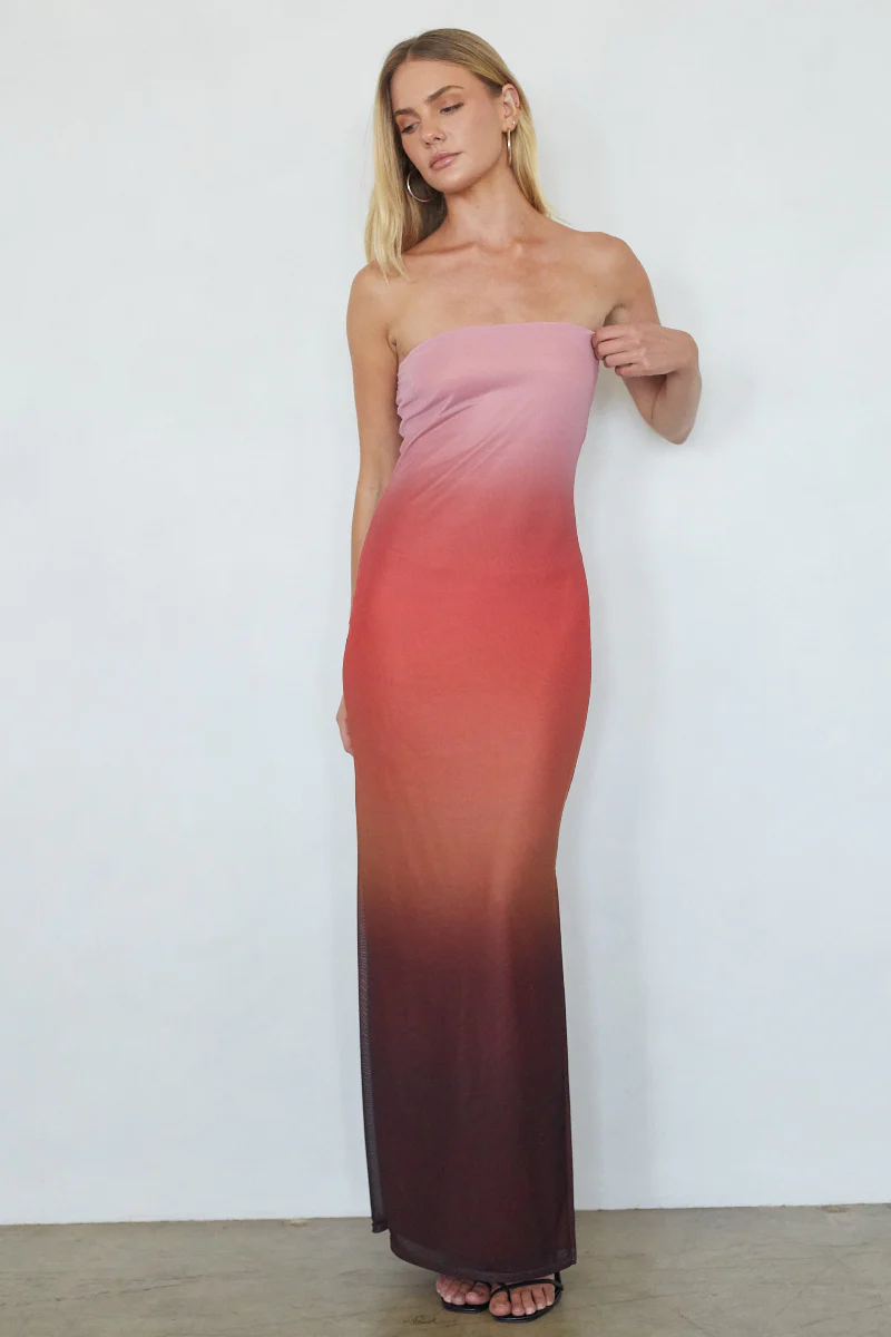 Treasure Ombre Mesh Maxi Dress
