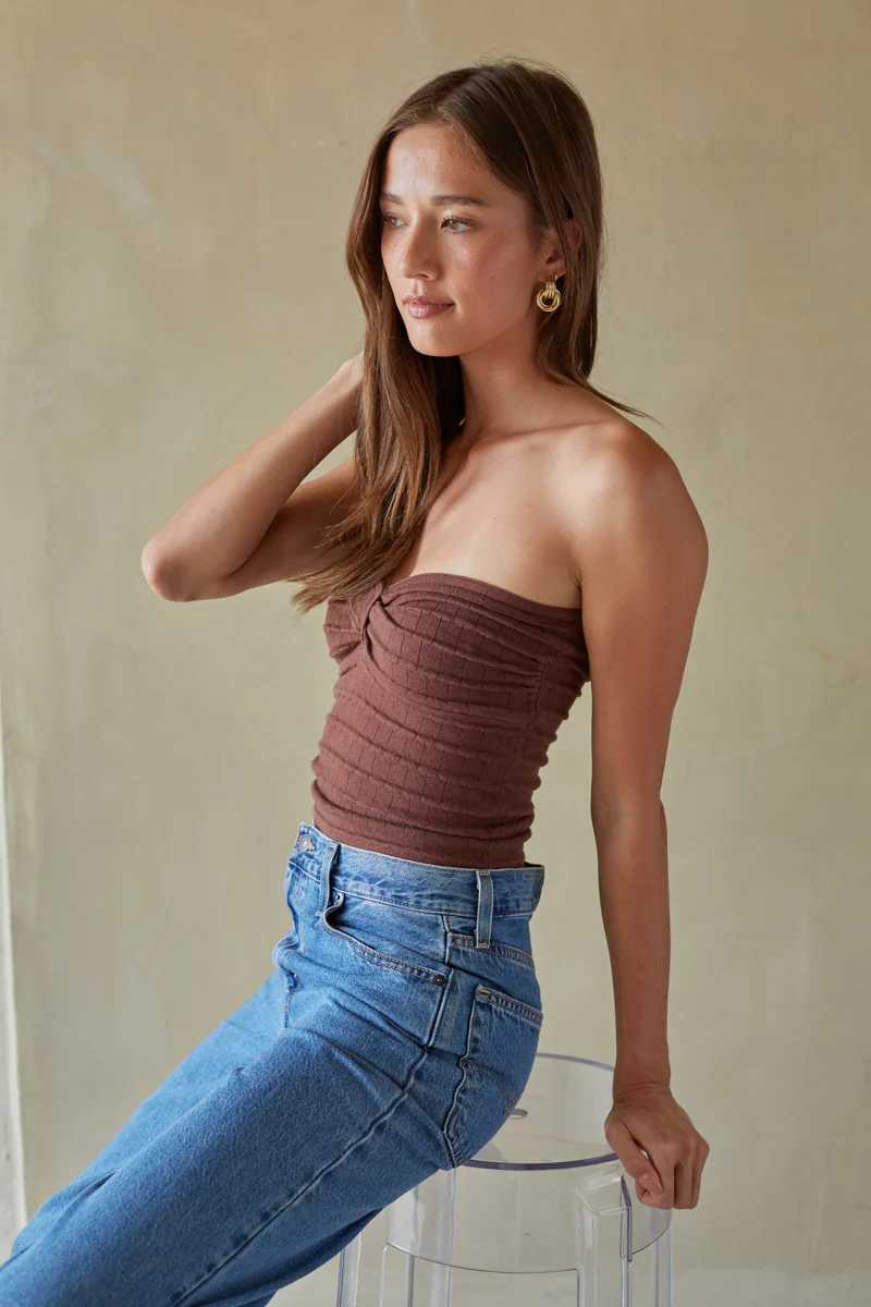 Hazel Twist Front Tube Top