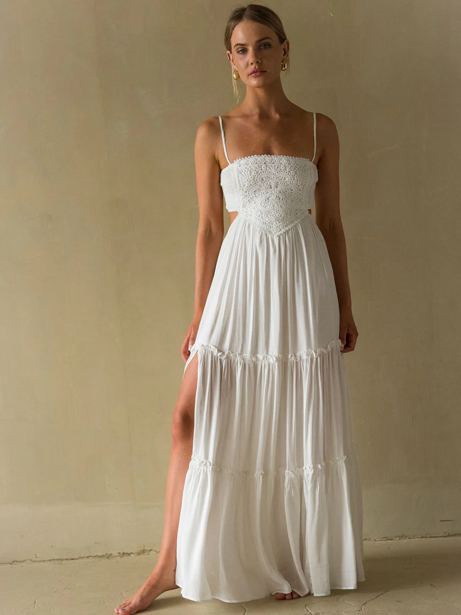 Aylani Lace Cutout Maxi Dress