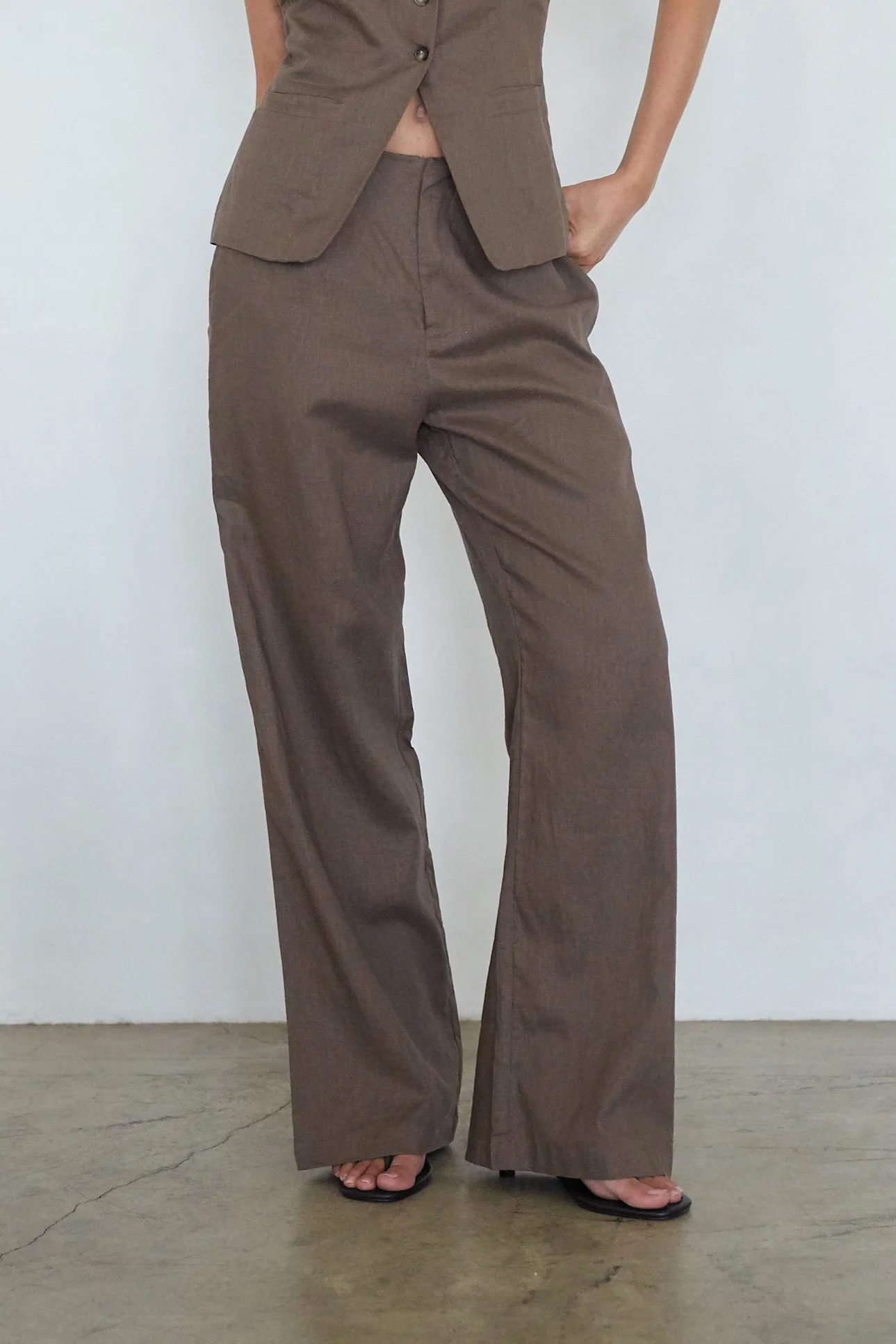 Rina Wide Leg Linen Pants