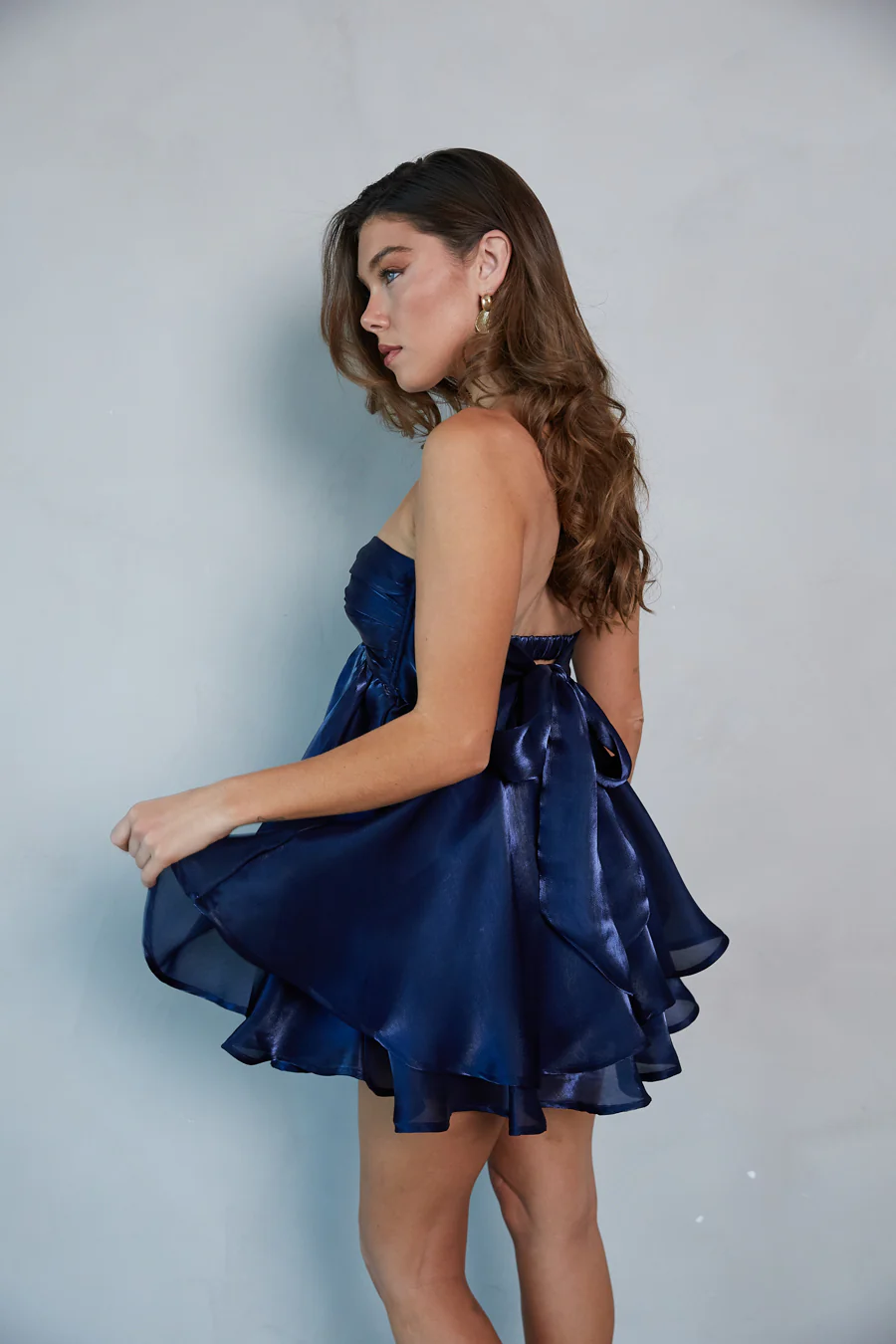 Gabby Twist Babydoll Dress