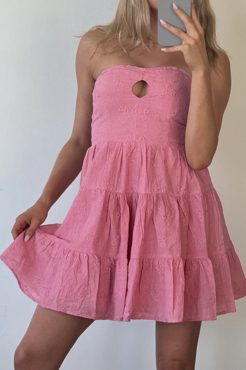 Blythe Embroidered Mini Dress