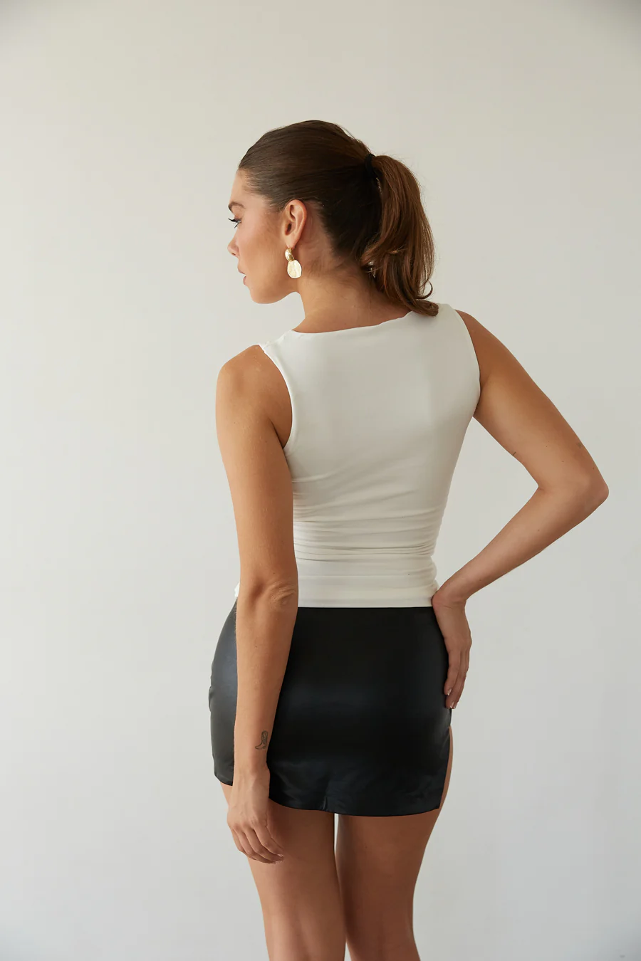 Rylee Ruched Boat Neck Top