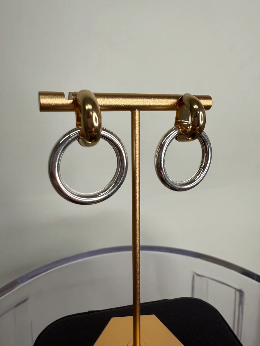 Dannaka Interlock Hoop Earrings