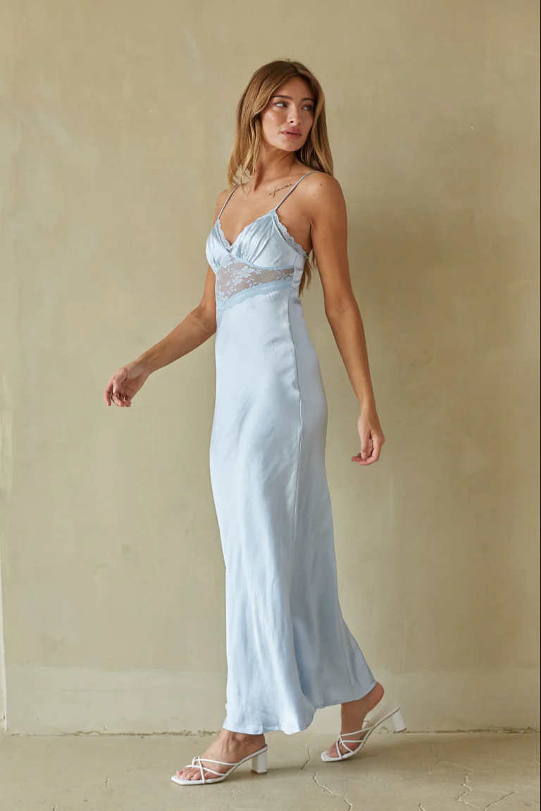 Wendy Lace Trim Maxi Dress