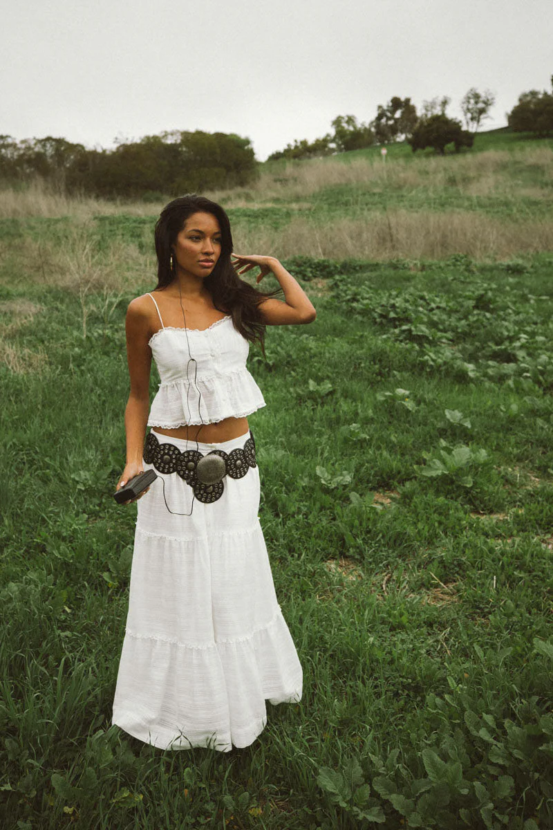 Miley Lace Tiered Maxi Skirt