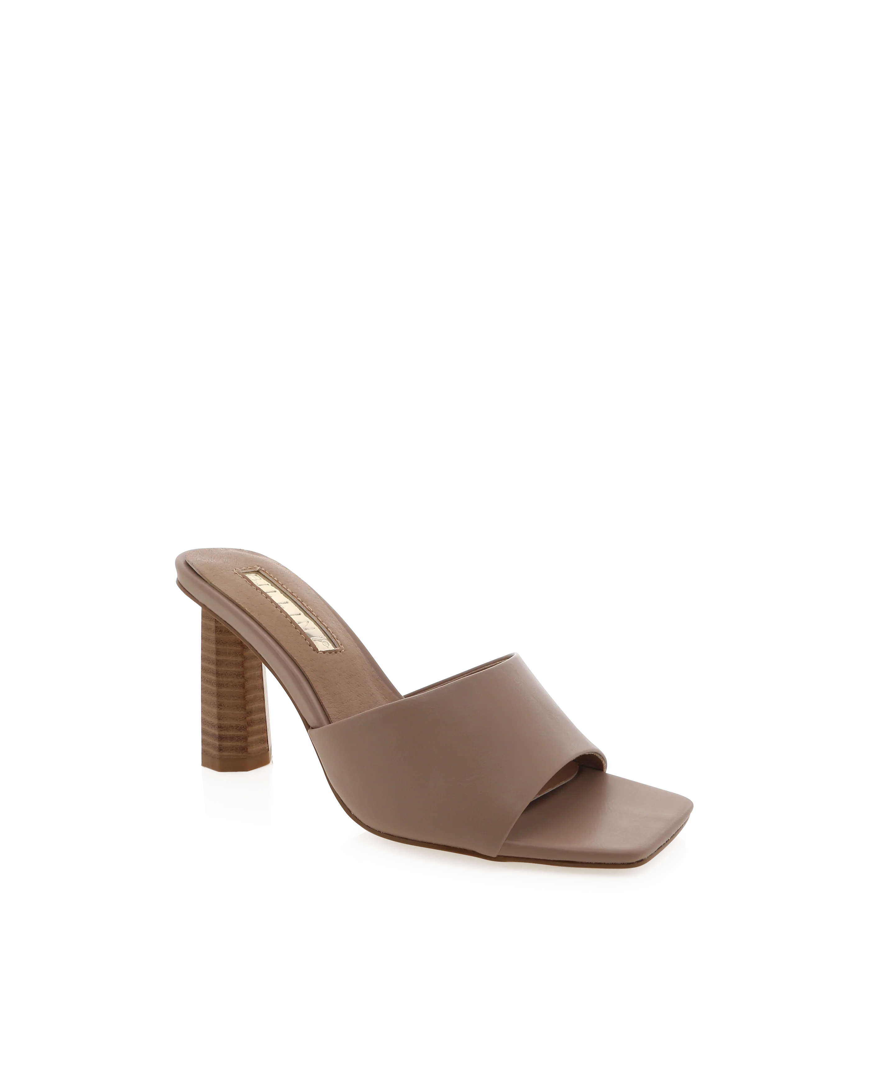Dixee Heeled Mule in Mocha Brown