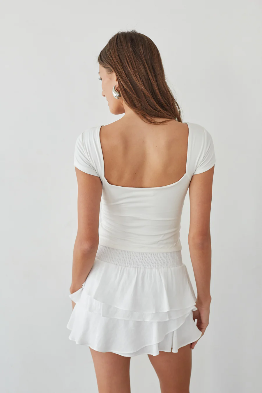 Daytona High-Rise Tiered Ruffle Skort