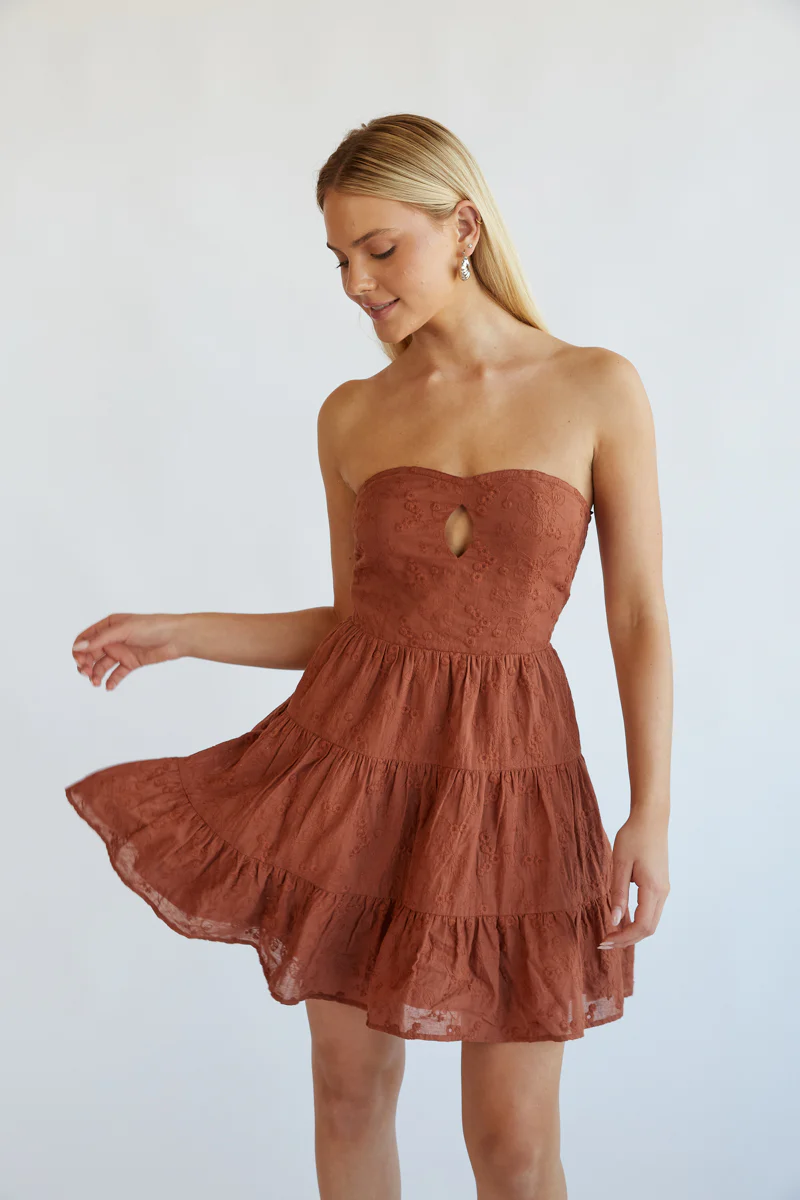 Blythe Embroidered Mini Dress