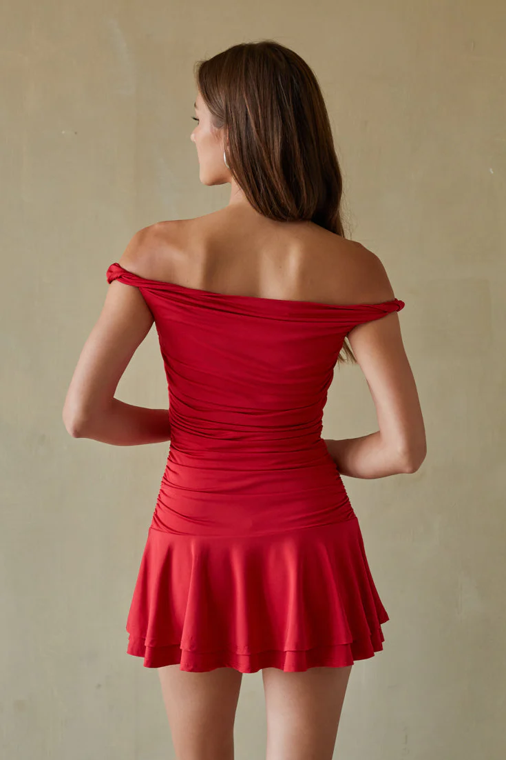 Cambria Twist Strap Mini Dress