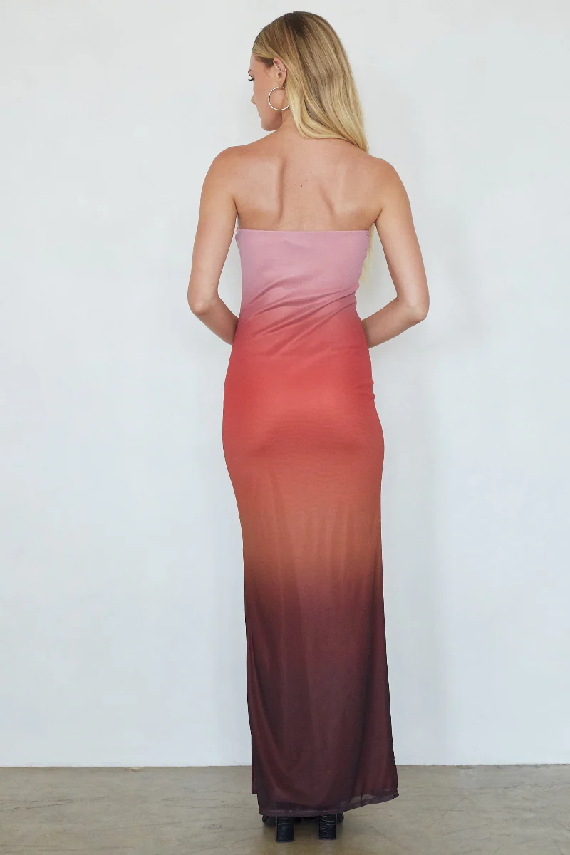 Treasure Ombre Mesh Maxi Dress